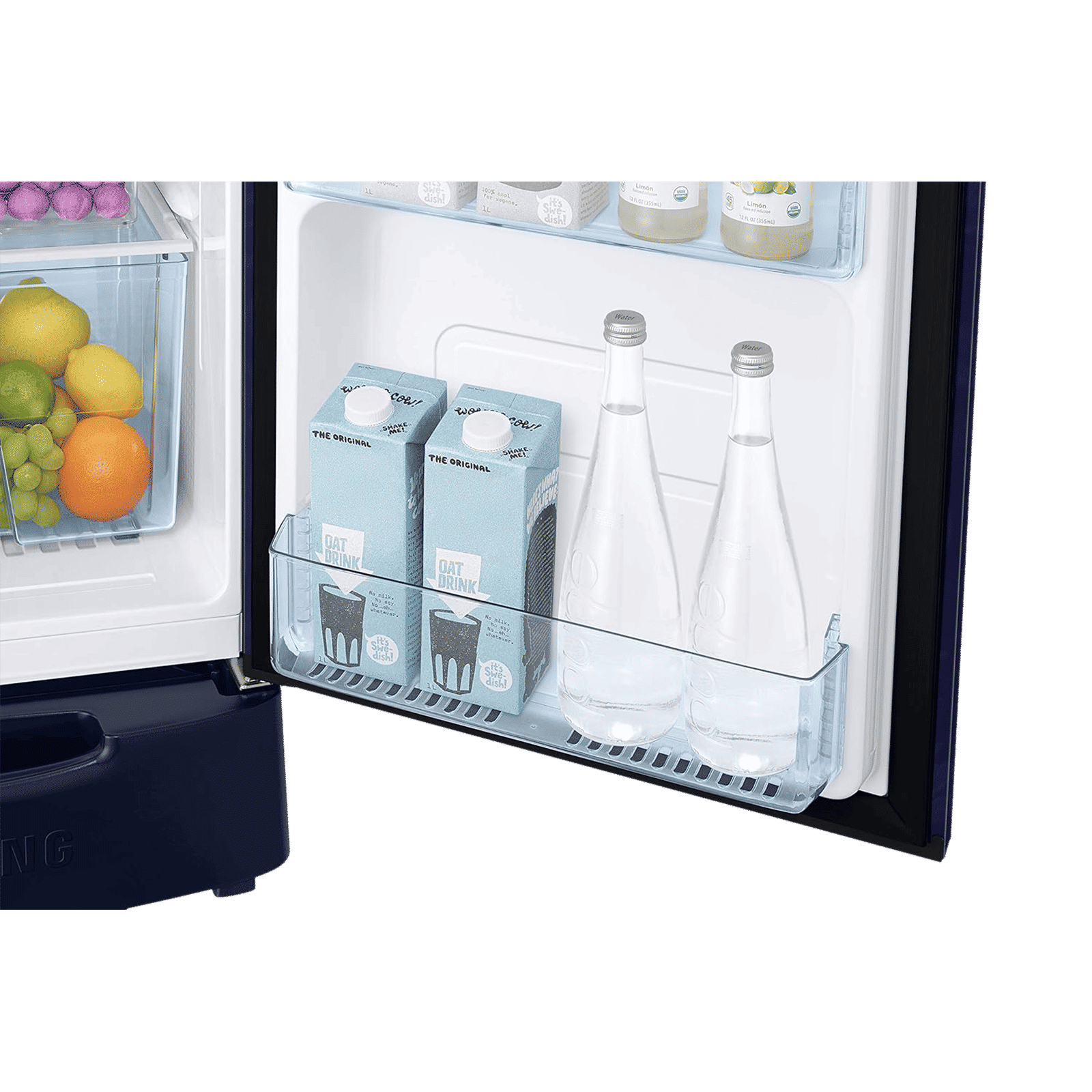 SAMSUNG Stylish Crown 192 Litres 2 Star Direct Cool Single Door Refrigerator with Base Stand Drawer (RR19A2Z2B6U/NL, Mystic Overlay Blue)_8