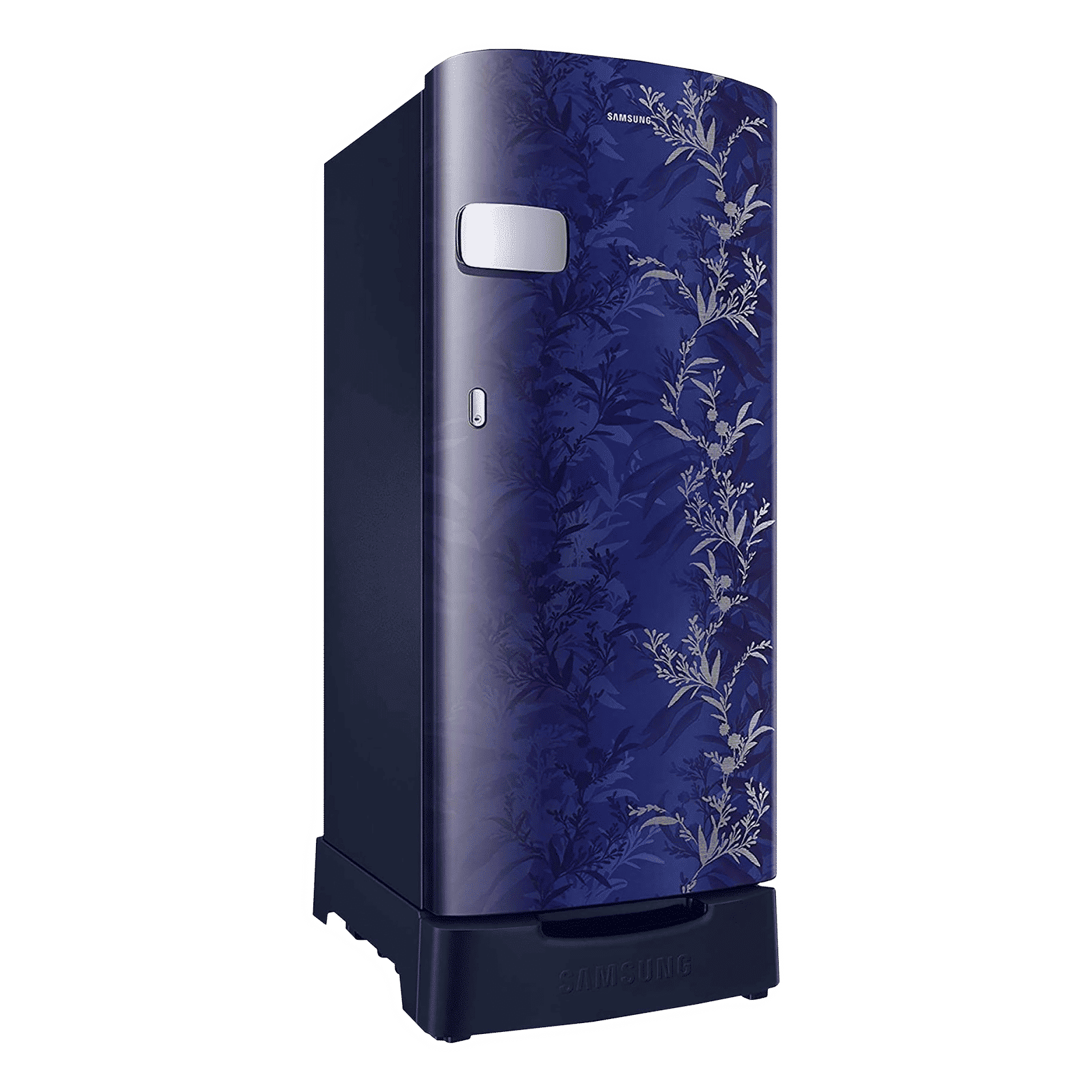 SAMSUNG Stylish Crown 192 Litres 2 Star Direct Cool Single Door Refrigerator with Base Stand Drawer (RR19A2Z2B6U/NL, Mystic Overlay Blue)_2