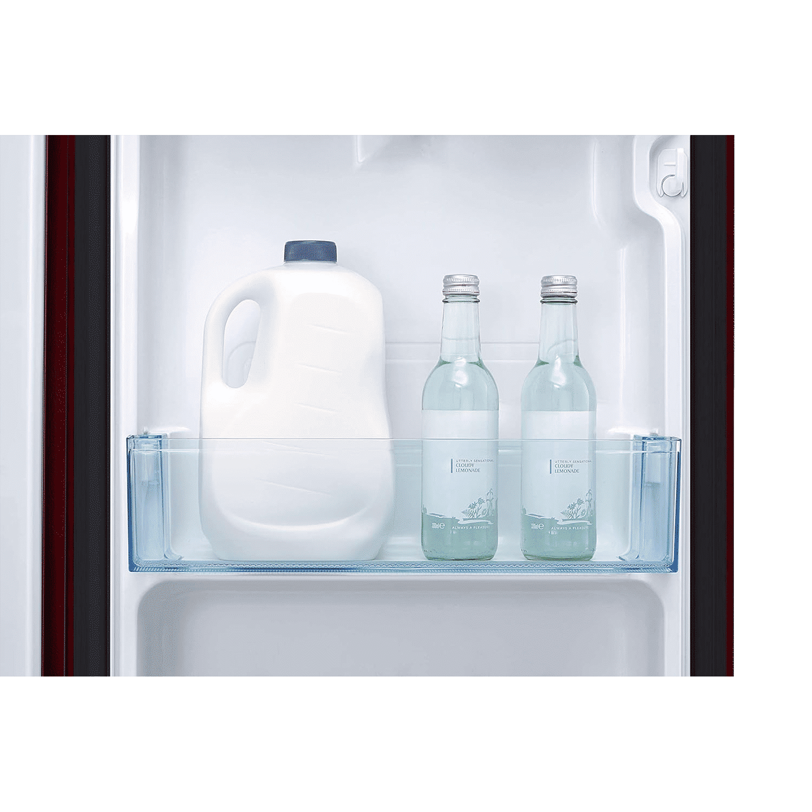 SAMSUNG Stylish Crown 192 Litres 2 Star Direct Cool Single Door Refrigerator with Base Stand Drawer (RR19A2Z2B6R/NL, Mystic Overlay Red)_9