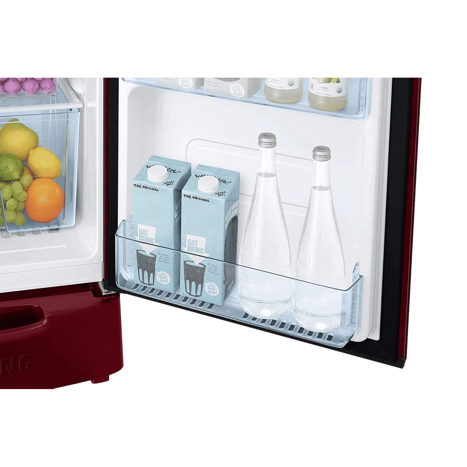 SAMSUNG Stylish Crown 192 Litres 2 Star Direct Cool Single Door Refrigerator with Base Stand Drawer (RR19A2Z2B6R/NL, Mystic Overlay Red)_10