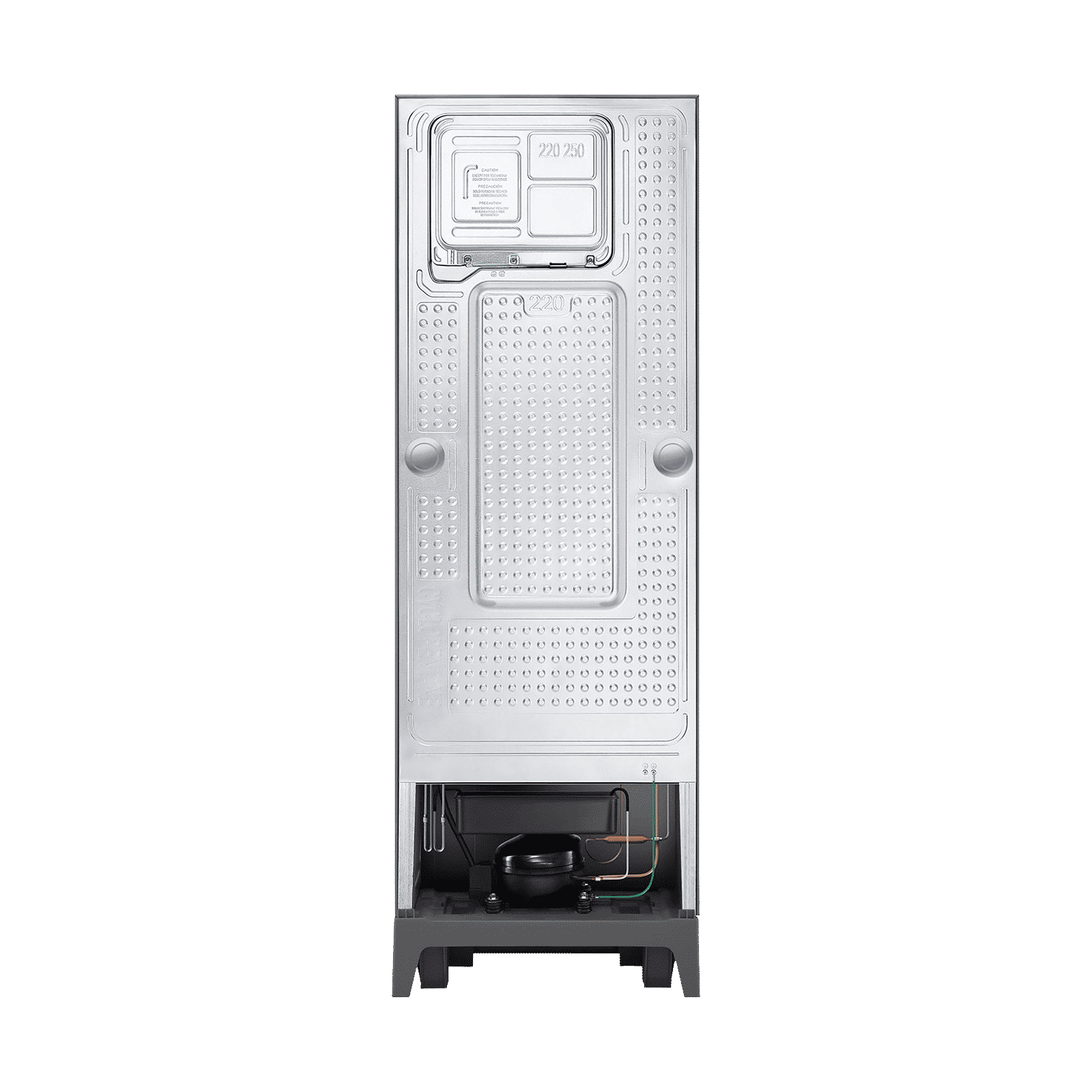 SAMSUNG 253 Litres 2 Star Frost Free Double Door Refrigerator with Base Stand Drawer (RT28T3122S8/HL, Elegant Inox)_7