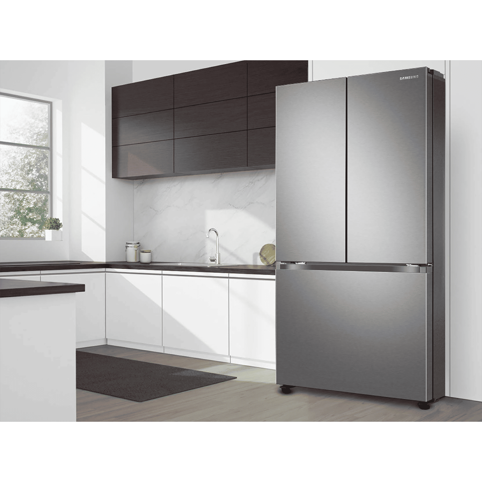 SAMSUNG 580 Litres 4 Star Frost Free French Door Convertible Refrigerator with Twin Cooling Plus Technology (RF57A5032S9/TL, Refined Inox)_8