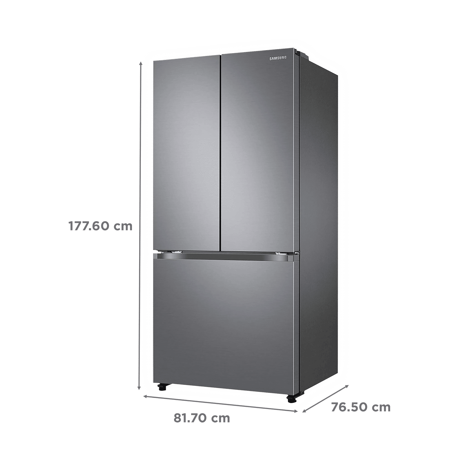 SAMSUNG 580 Litres 4 Star Frost Free French Door Convertible Refrigerator with Twin Cooling Plus Technology (RF57A5032S9/TL, Refined Inox)_3