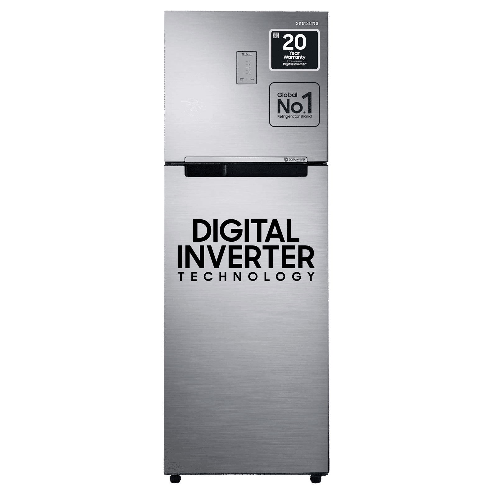 SAMSUNG 275 Litres 3 Star Frost Free Double Door Refrigerator with Multi Air Flow System (RT30T3443S9/HL, Refined Inox)_1