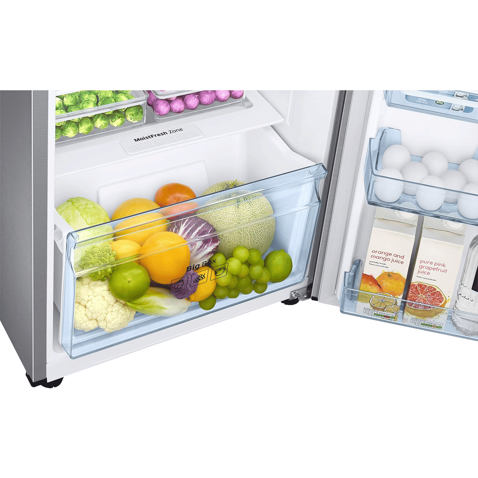 SAMSUNG 275 Litres 3 Star Frost Free Double Door Refrigerator with Multi Air Flow System (RT30T3443S9/HL, Refined Inox)_9