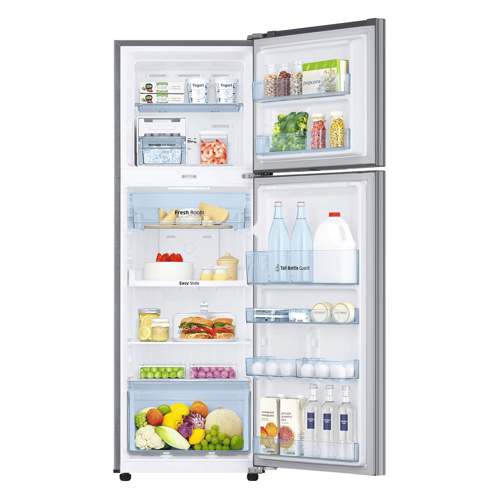 SAMSUNG 275 Litres 3 Star Frost Free Double Door Refrigerator with Multi Air Flow System (RT30T3443S9/HL, Refined Inox)_5