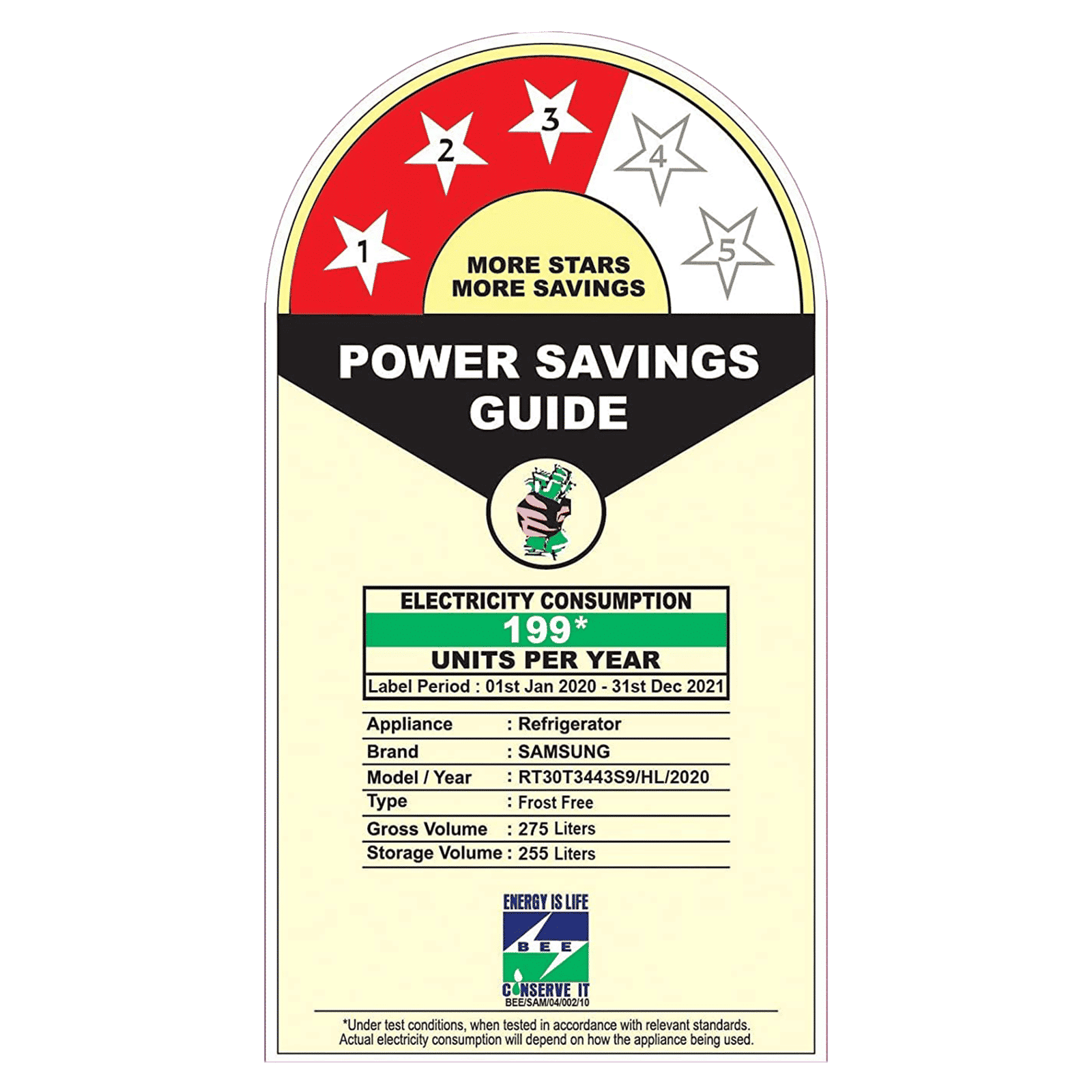 SAMSUNG 275 Litres 3 Star Frost Free Double Door Refrigerator with Multi Air Flow System (RT30T3443S9/HL, Refined Inox)_8