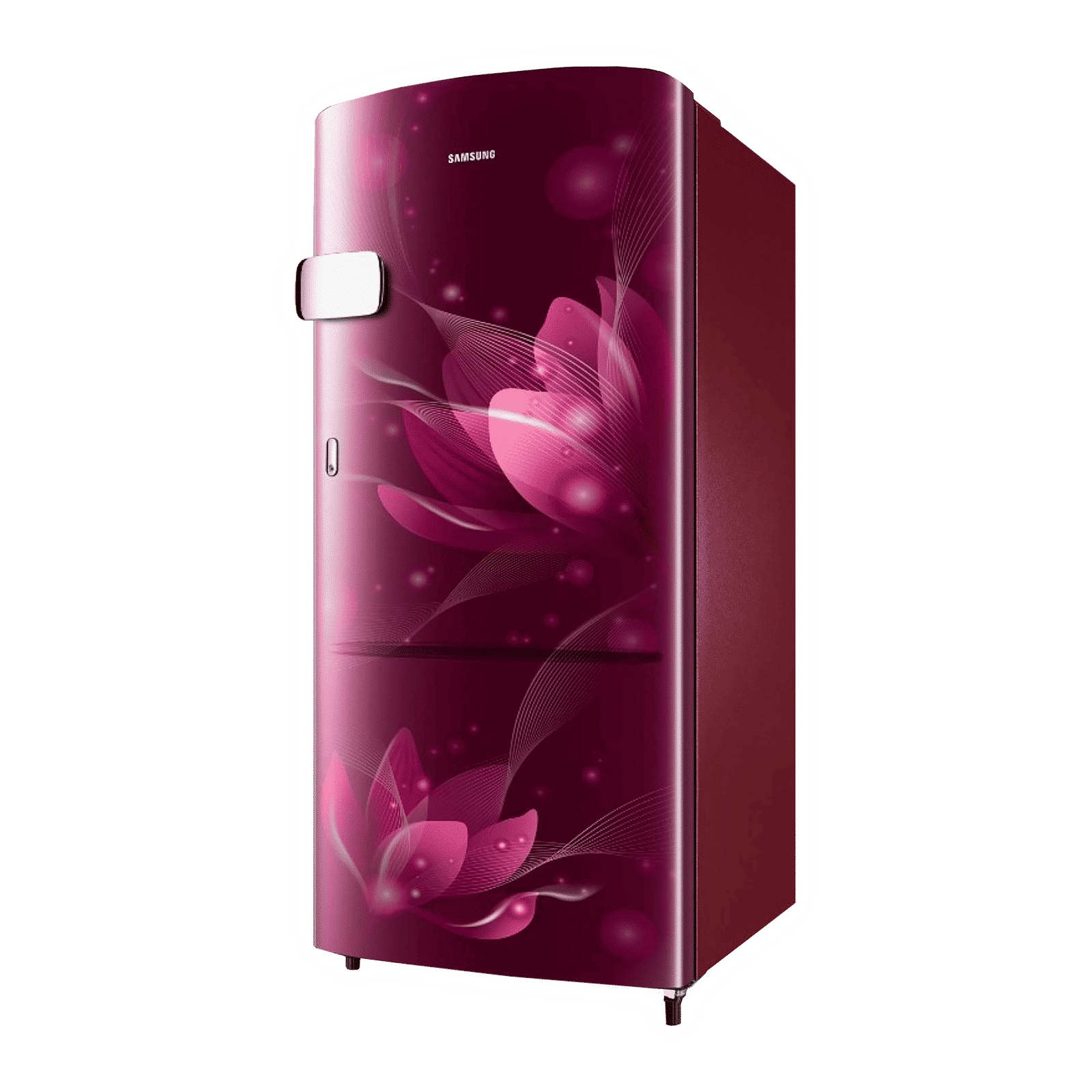 SAMSUNG Stylish Grande 192 Litres 3 Star Direct Cool Single Door Refrigerator with Anti-Bacterial Gasket (RR20A1Y2YR8/HL, Blooming Saffron Red)_4