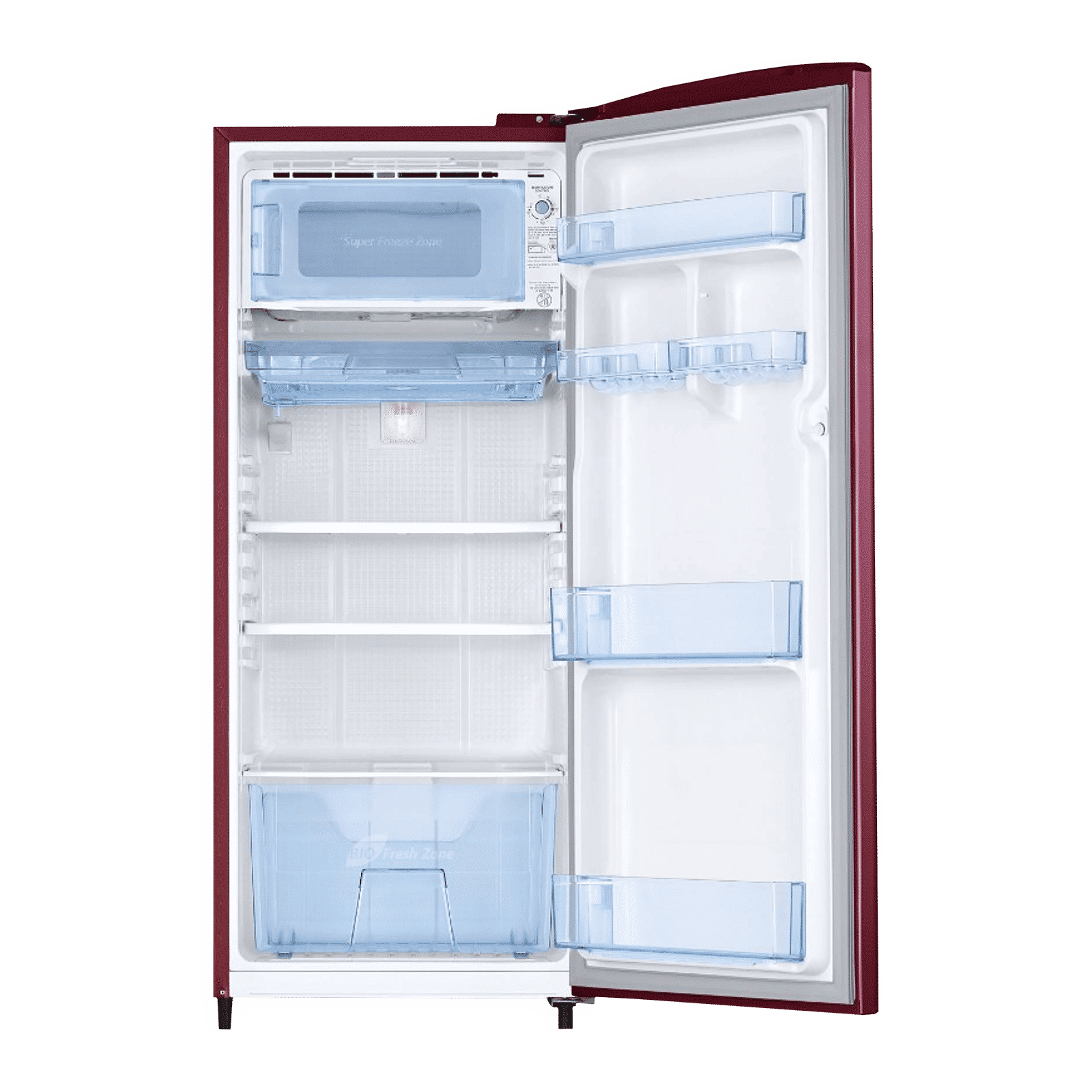 SAMSUNG Stylish Grande 192 Litres 3 Star Direct Cool Single Door Refrigerator with Anti-Bacterial Gasket (RR20A1Y2YR8/HL, Blooming Saffron Red)_6