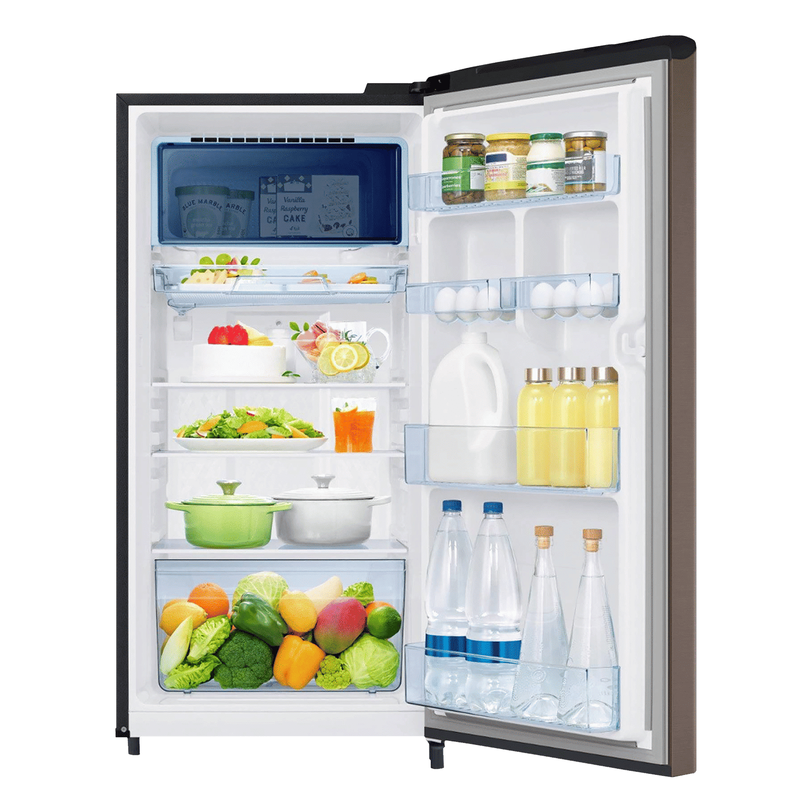 SAMSUNG Digi-Touch Cool 198 Litres 4 Star Direct Cool Single Door Refrigerator with Auto Express Cooling (RR21A2C2XDX/HL, Luxe Brown)_10