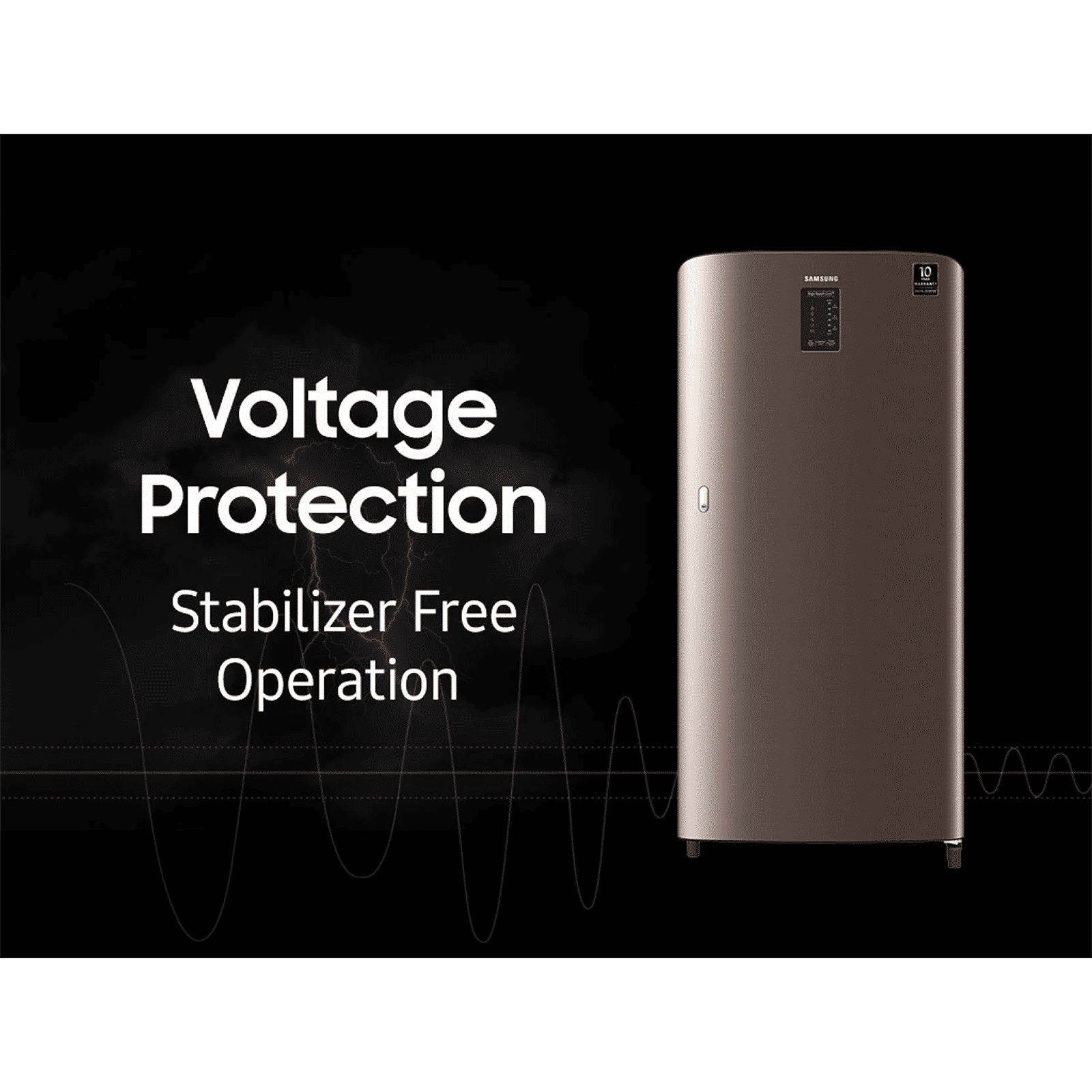 SAMSUNG Digi-Touch Cool 198 Litres 4 Star Direct Cool Single Door Refrigerator with Auto Express Cooling (RR21A2C2XDX/HL, Luxe Brown)_15