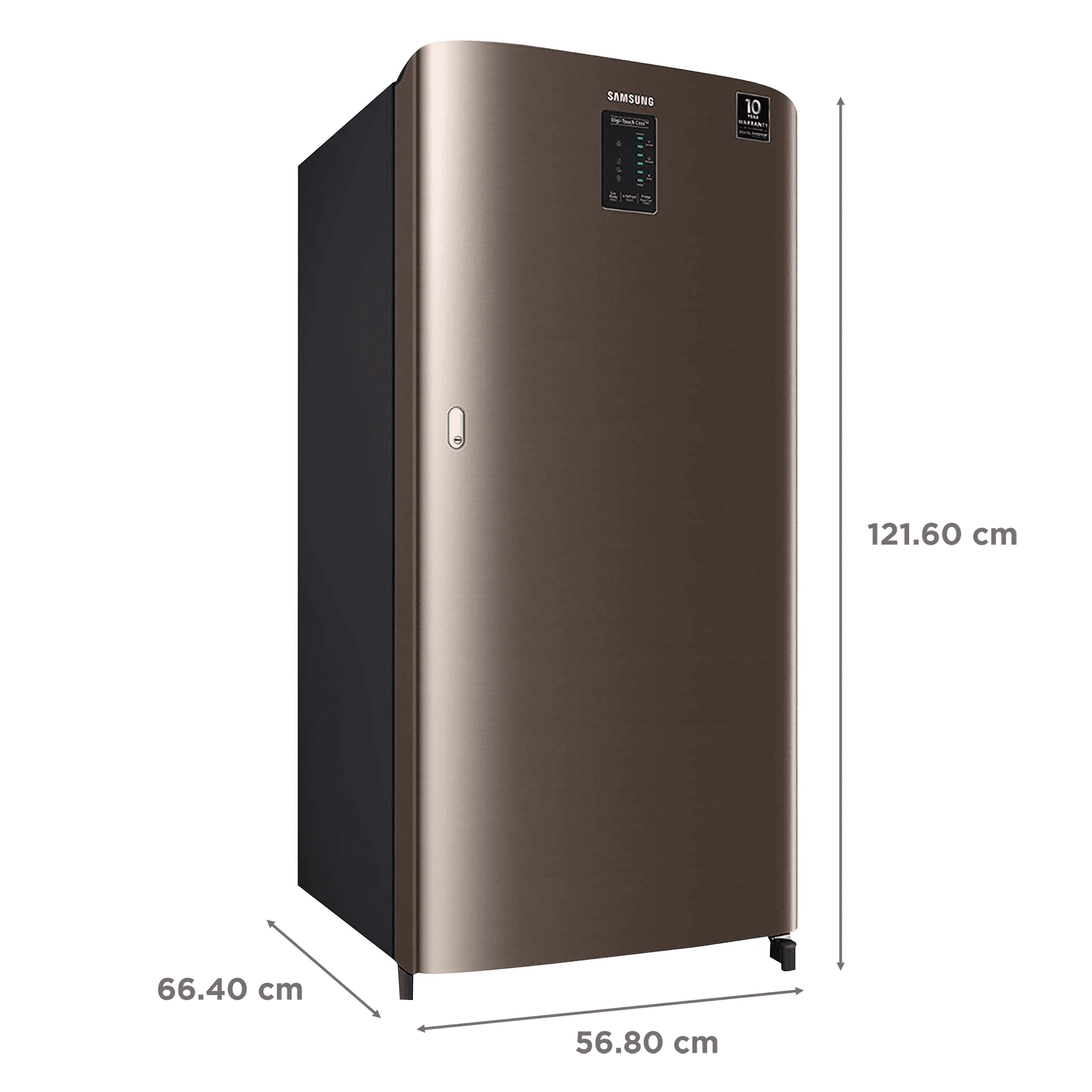 SAMSUNG Digi-Touch Cool 198 Litres 4 Star Direct Cool Single Door Refrigerator with Auto Express Cooling (RR21A2C2XDX/HL, Luxe Brown)_3