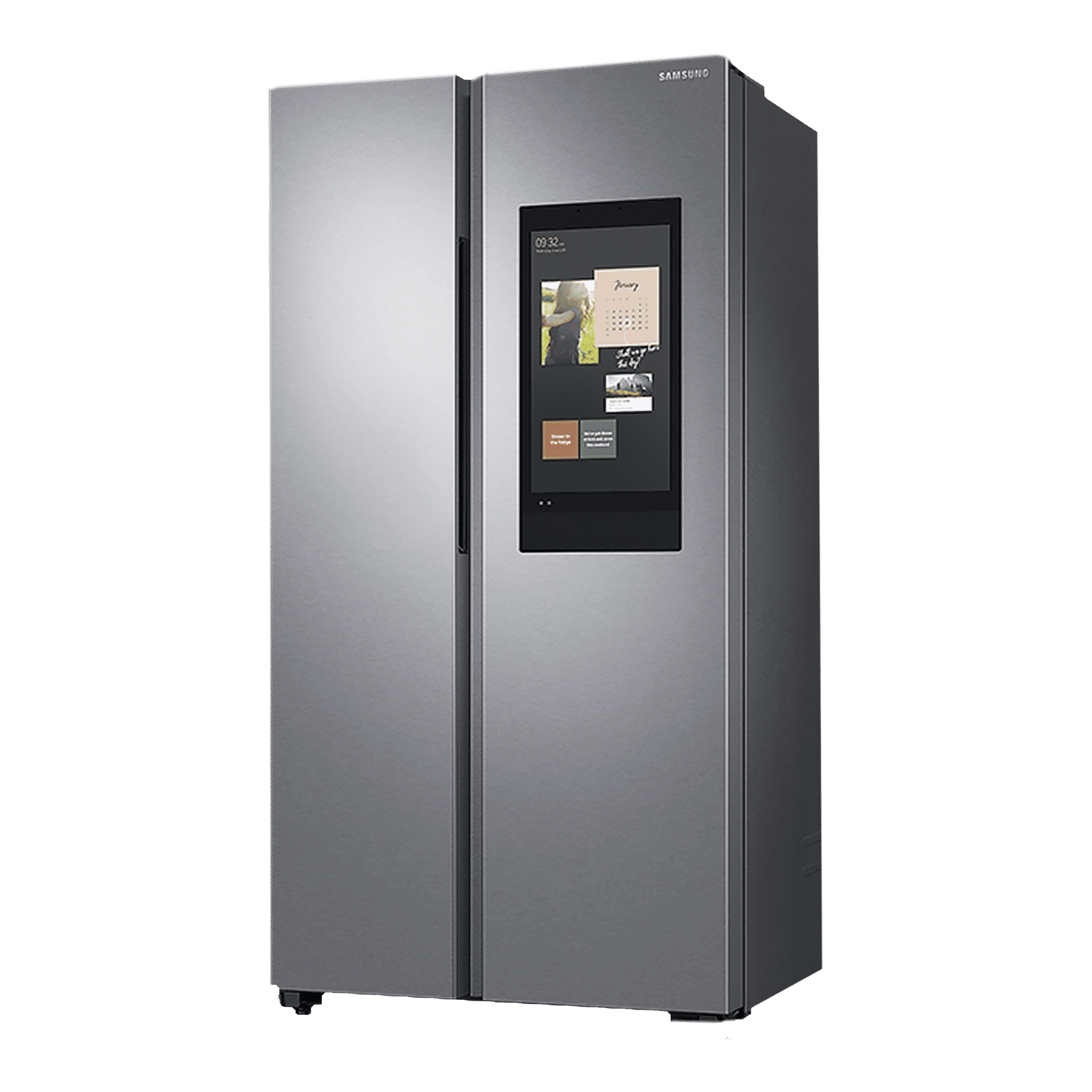 SAMSUNG 681 Litres Frost Free Side by Side Smart Wifi Enabled Refrigerator with Family Hub (RS72A5F11SL/TL, Ez Clean Steel)_3