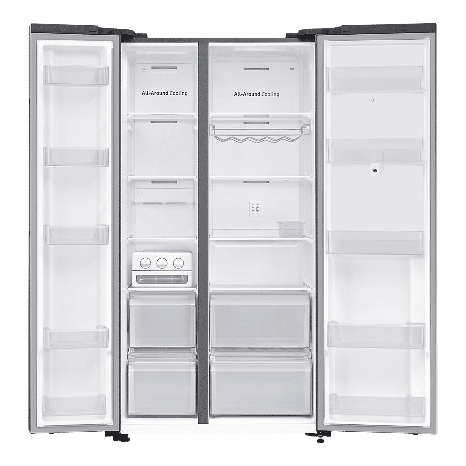 SAMSUNG 681 Litres Frost Free Side by Side Smart Wifi Enabled Refrigerator with Family Hub (RS72A5F11SL/TL, Ez Clean Steel)_5