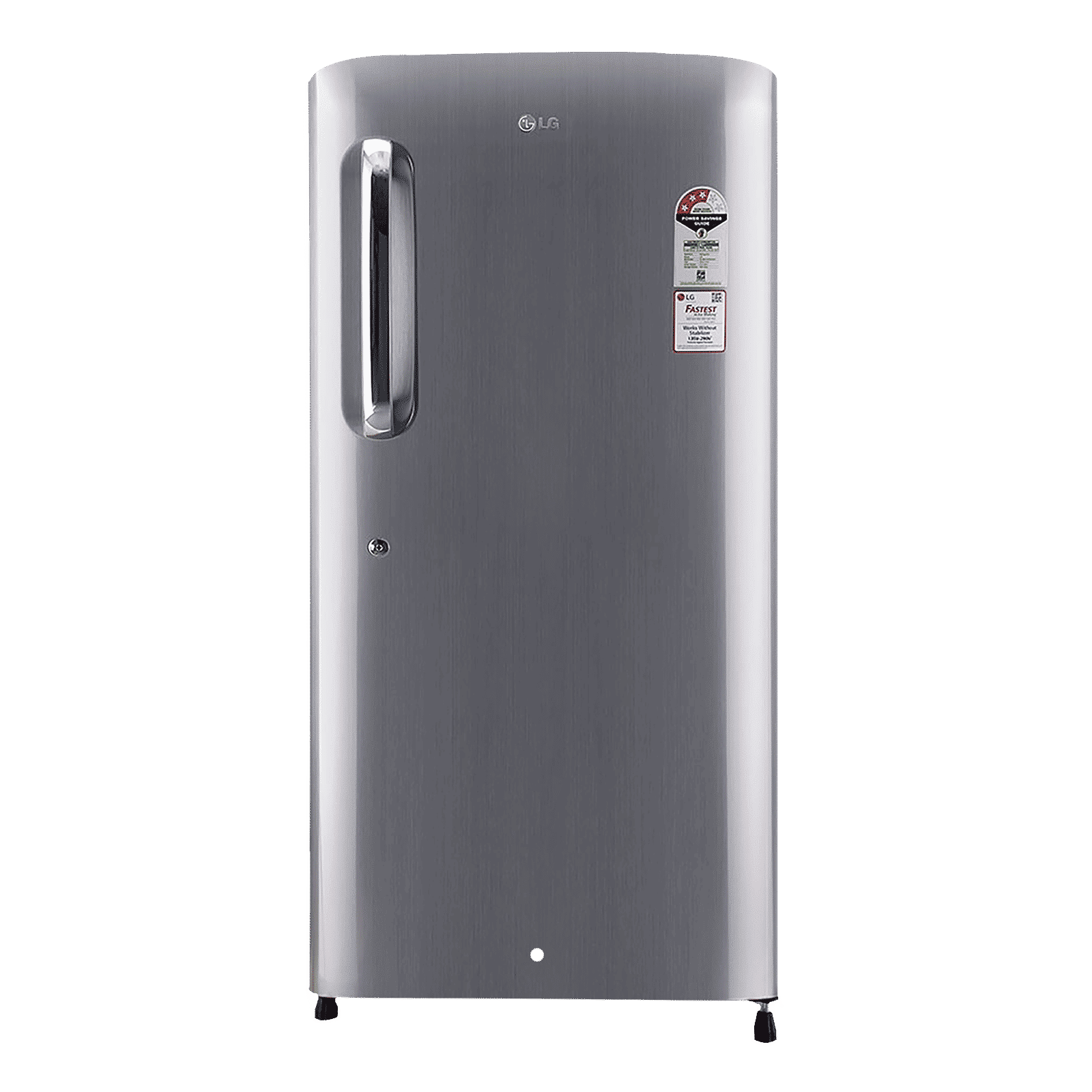 LG 215 Litres 3 Star Direct Cool Single Door Refrigerator with Stabilizer Free Operation (GL-B221APZD, Shiny Steel)_1