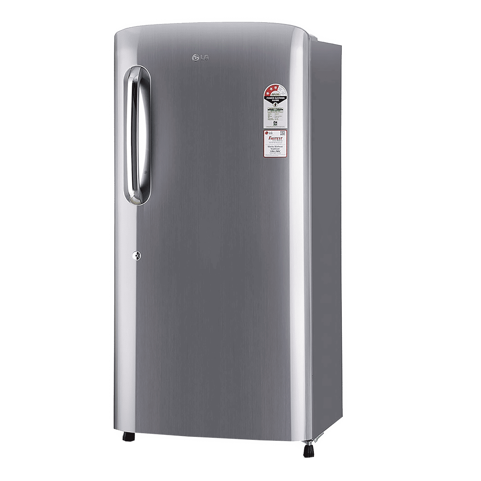 LG 215 Litres 3 Star Direct Cool Single Door Refrigerator with Stabilizer Free Operation (GL-B221APZD, Shiny Steel)_4