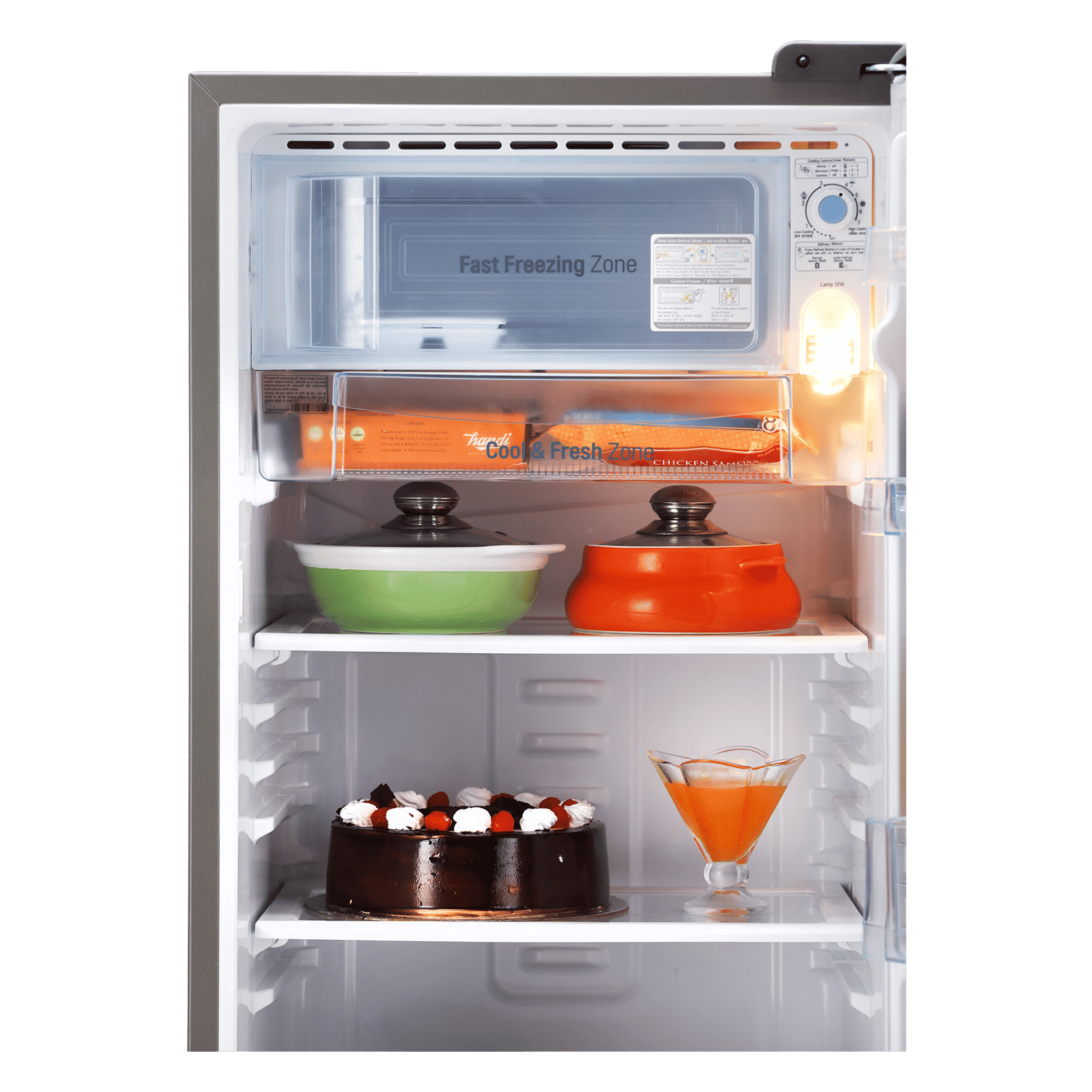 LG 185 Litres 3 Star Direct Cool Single Door Refrigerator with Stabilizer Free Operation (GL-B201APZD, Shiny Steel) LG 185 Litres 3 Star Direct Cool Single Door Refrigerator with Stabilizer Free Operation (GL-B201APZD, Shiny Steel)_6