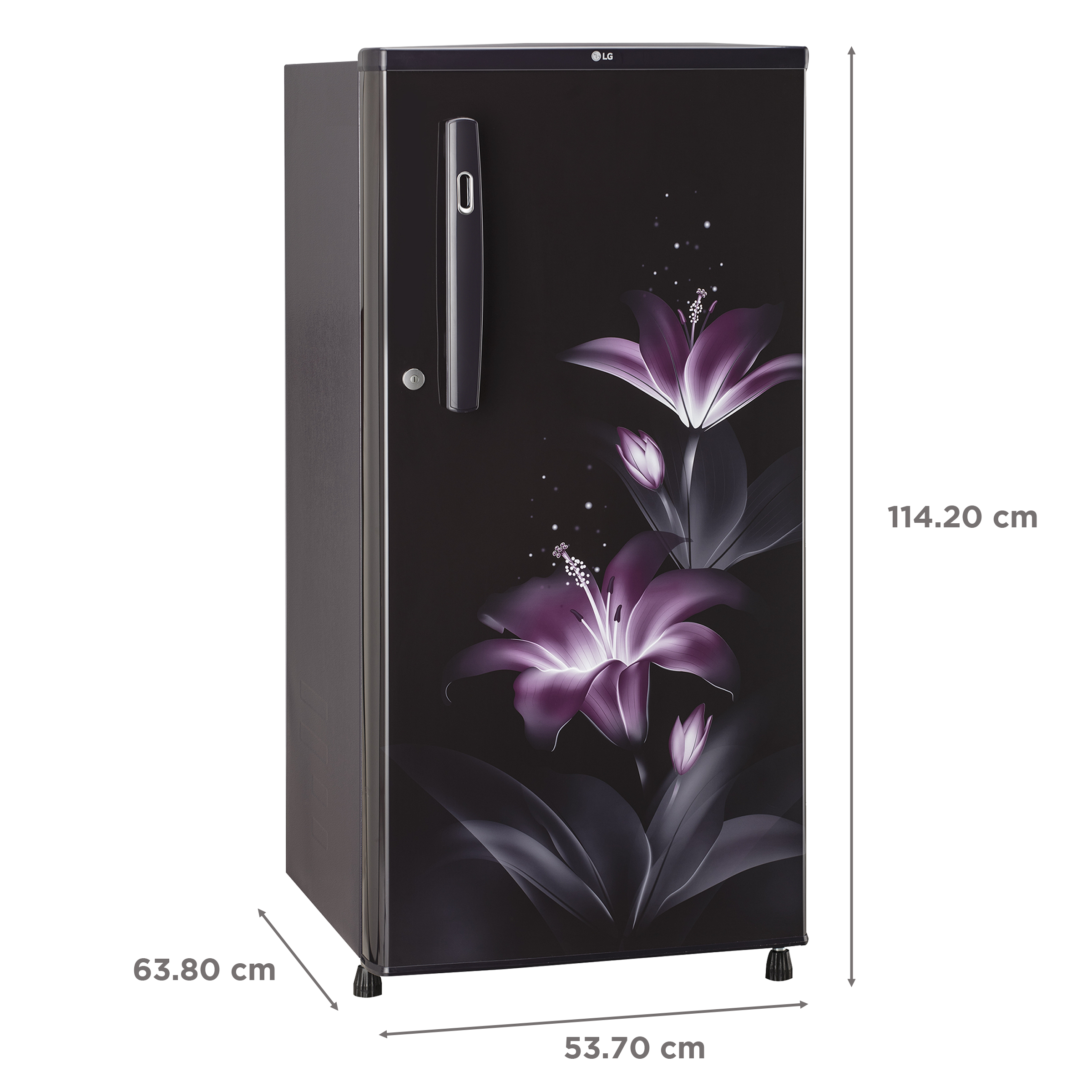 LG 185 Litres 1 Star Direct Cool Single Door Refrigerator with Stabilizer Free Operation (GL-B199OPGB, Purple Glow)_3