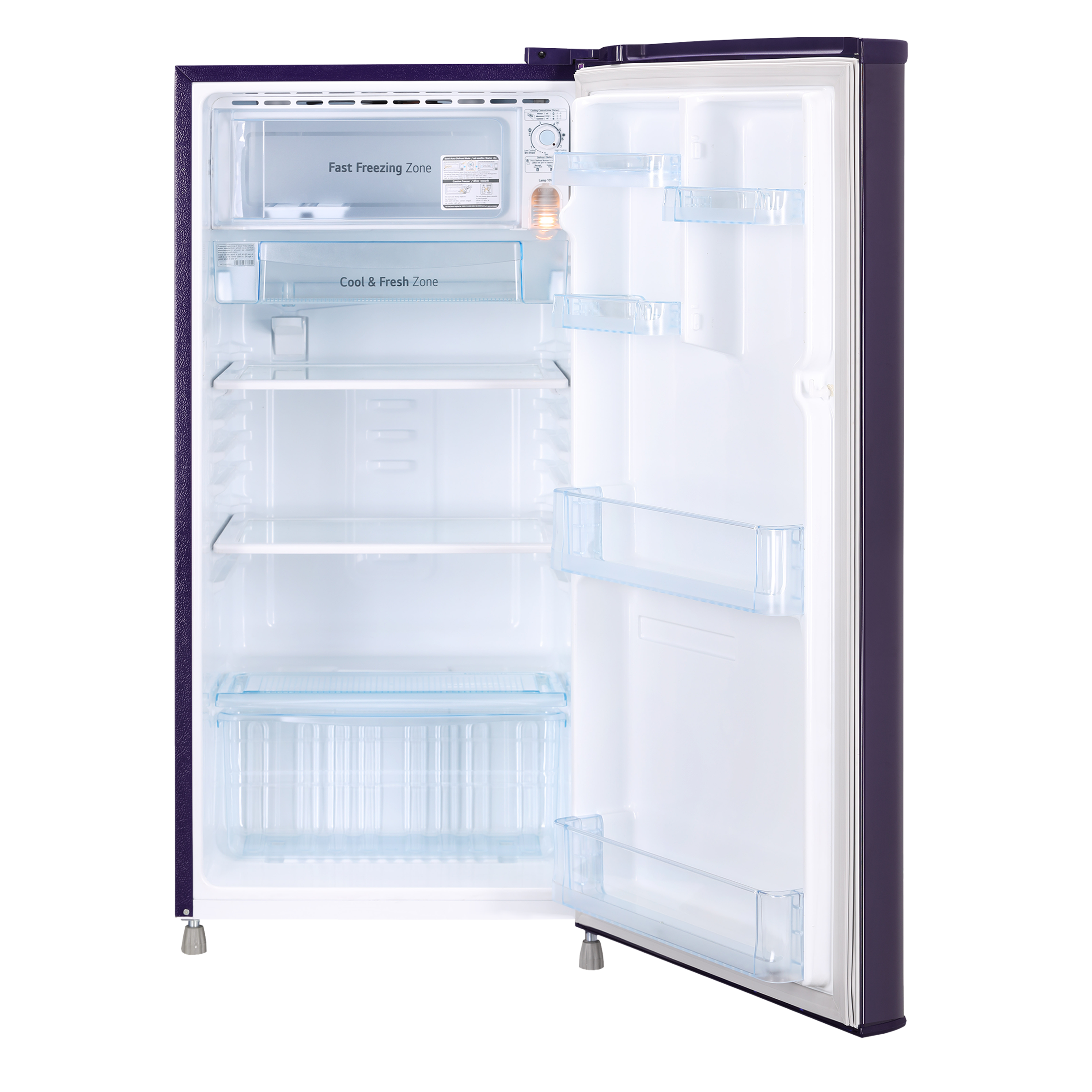 LG 185 Litres 1 Star Direct Cool Single Door Refrigerator with Stabilizer Free Operation (GL-B199OPGB, Purple Glow)_6