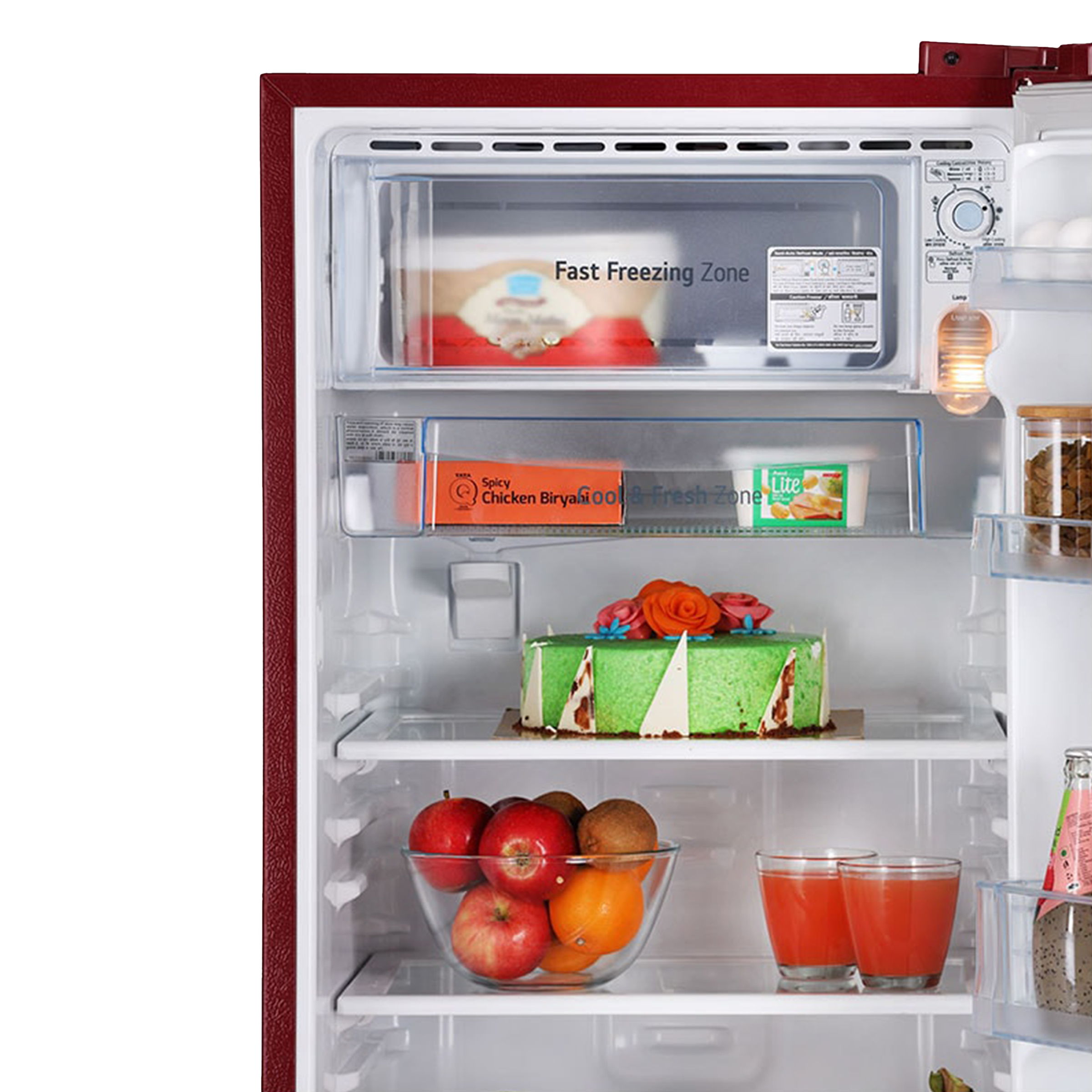 LG 185 Litres 1 Star Direct Cool Single Door Refrigerator with Multi Air Flow System (GL-D199ORGB, Ruby Glow) LG 185 Litres 1 Star Direct Cool Single Door Refrigerator with Multi Air Flow System (GL-D199ORGB, Ruby Glow)_7