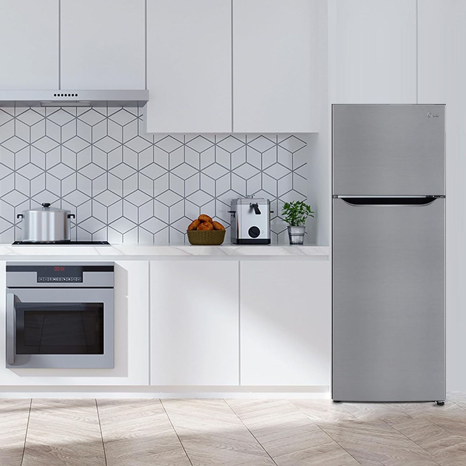 LG 264 Litres 2 Star Frost Free Double Door Convertible Refrigerator with Multi Air Flow System (GL-S302SPZY, Shiny Steel) LG 264 Litres 2 Star Frost Free Double Door Convertible Refrigerator with Multi Air Flow System (GL-S302SPZY, Shiny Steel)_9