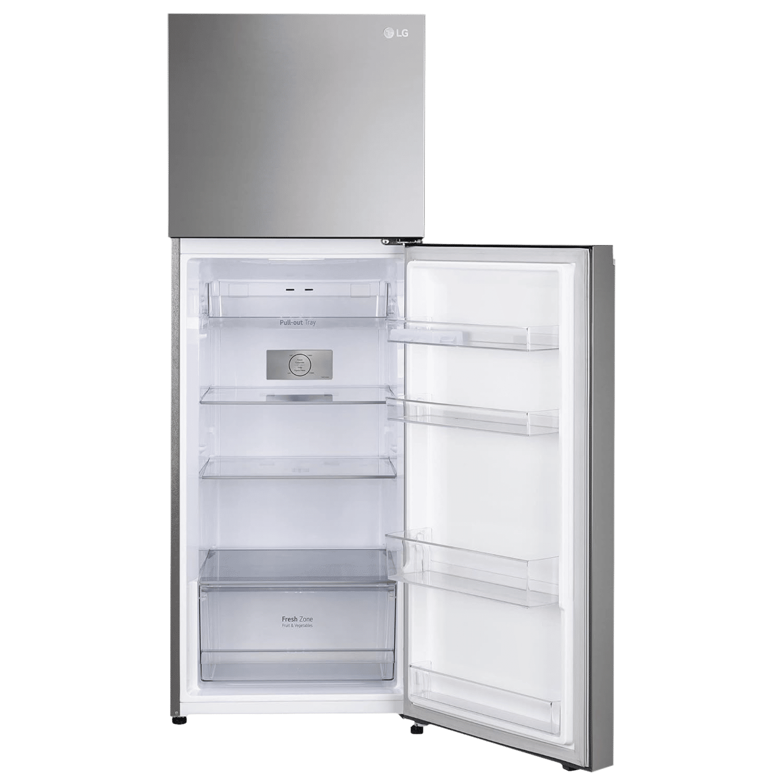 LG 322 Litres 2 Star Frost Free Double Door Convertible Refrigerator with Multi Air Flow System (GL-S342SPZY, Shiny Steel)_14