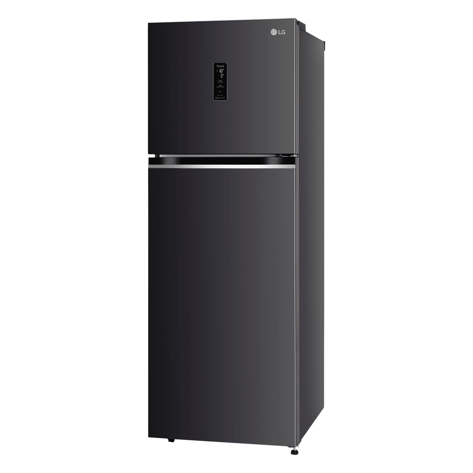 LG 322 Litres 3 Star Frost Free Double Door Smart Wi-Fi Enabled Refrigerator with Multi Air Flow System (GL-T342VESX, Ebony Sheen)_4