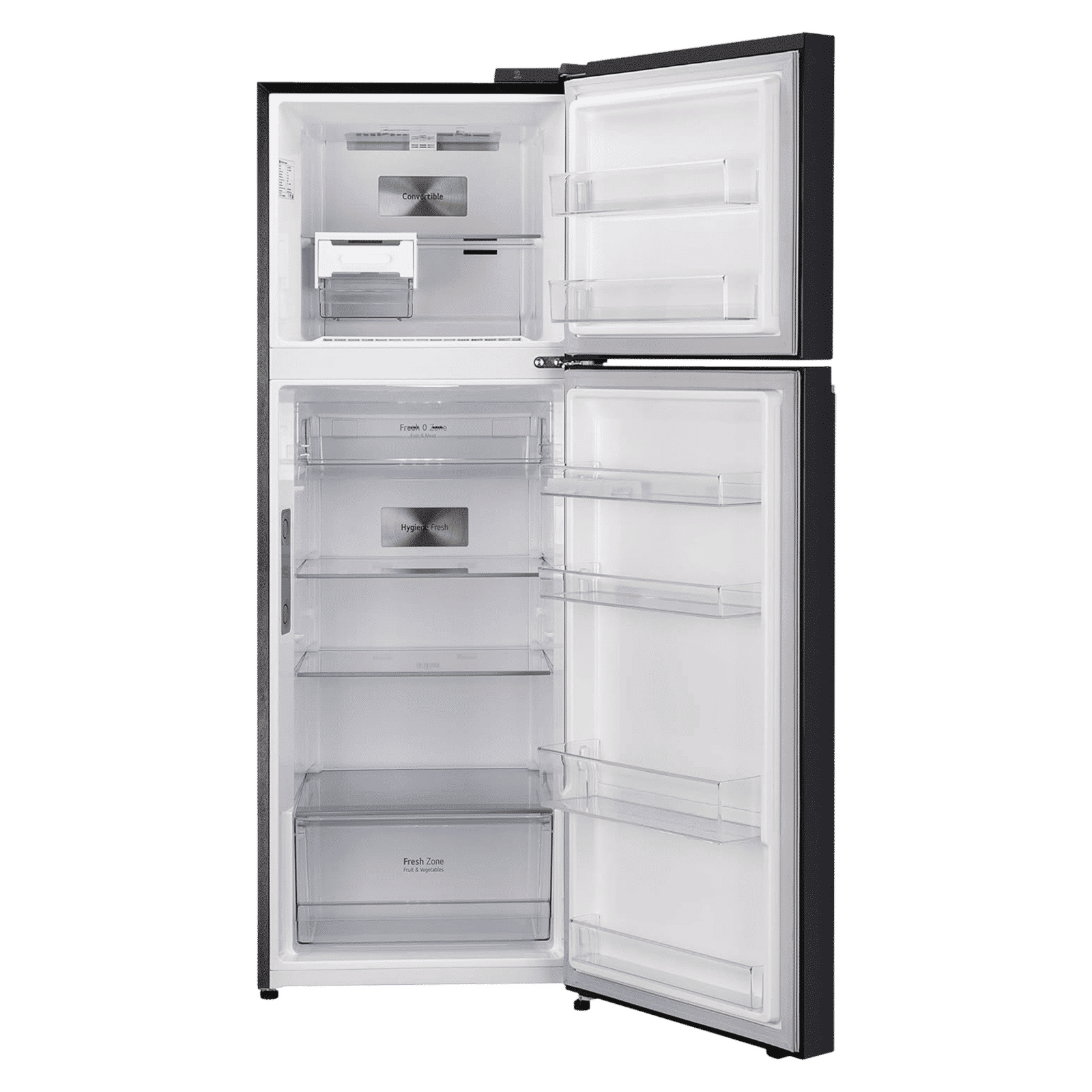 LG 322 Litres 3 Star Frost Free Double Door Smart Wi-Fi Enabled Refrigerator with Multi Air Flow System (GL-T342VESX, Ebony Sheen)_6