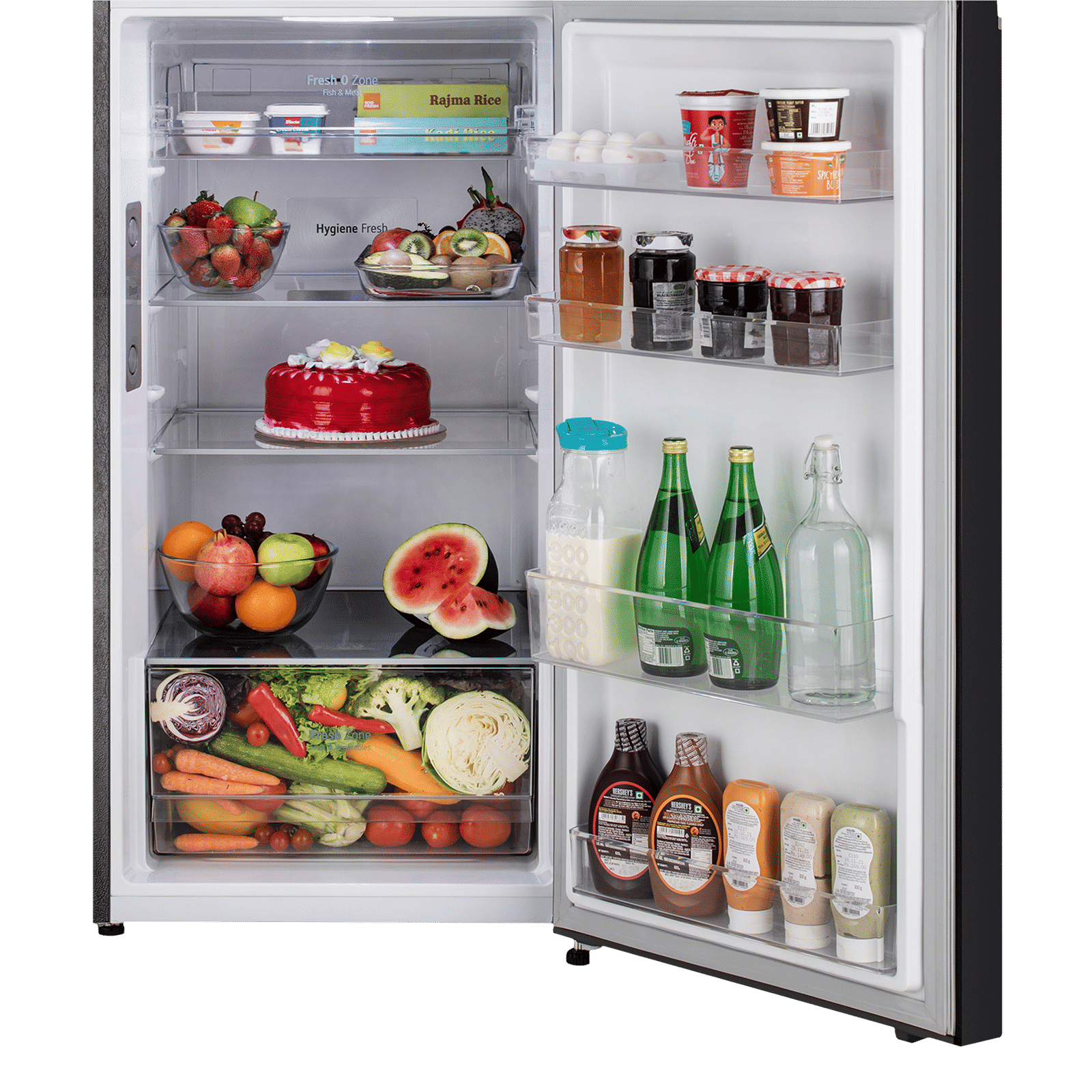 LG 322 Litres 3 Star Frost Free Double Door Smart Wi-Fi Enabled Refrigerator with Multi Air Flow System (GL-T342VESX, Ebony Sheen)_7