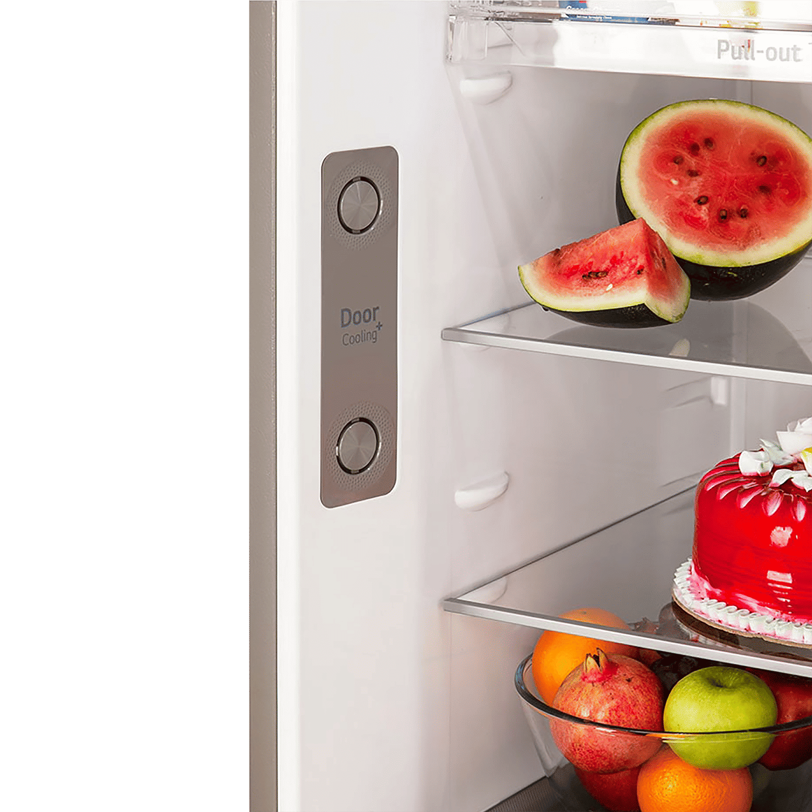 LG 340 Litres 3 Star Frost Free Double Door Smart Wi-Fi Enabled Refrigerator with Door Cooling Plus Technology (GL-T342VPZX, Shiny Steel)_8