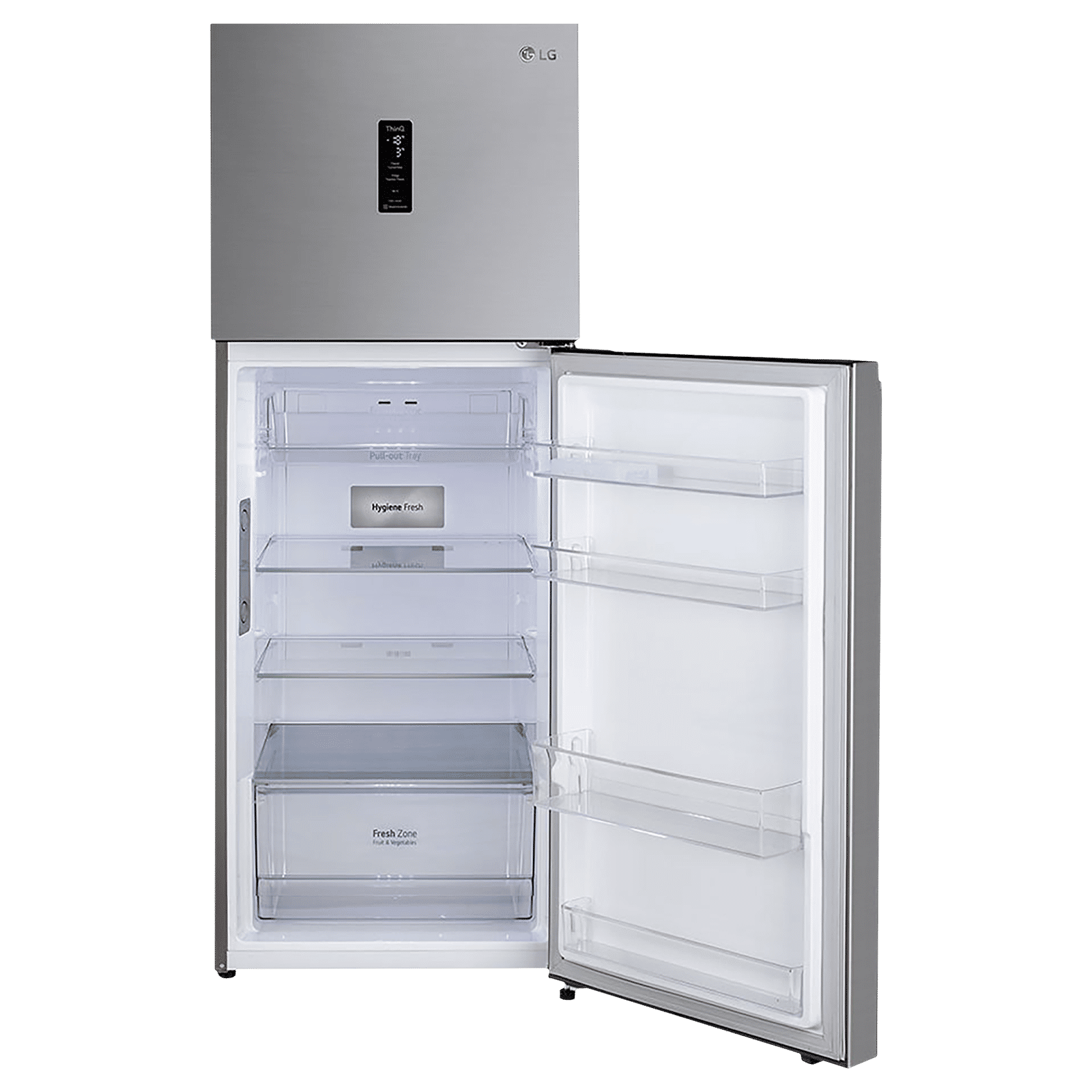 LG 340 Litres 3 Star Frost Free Double Door Smart Wi-Fi Enabled Refrigerator with Door Cooling Plus Technology (GL-T342VPZX, Shiny Steel)_13
