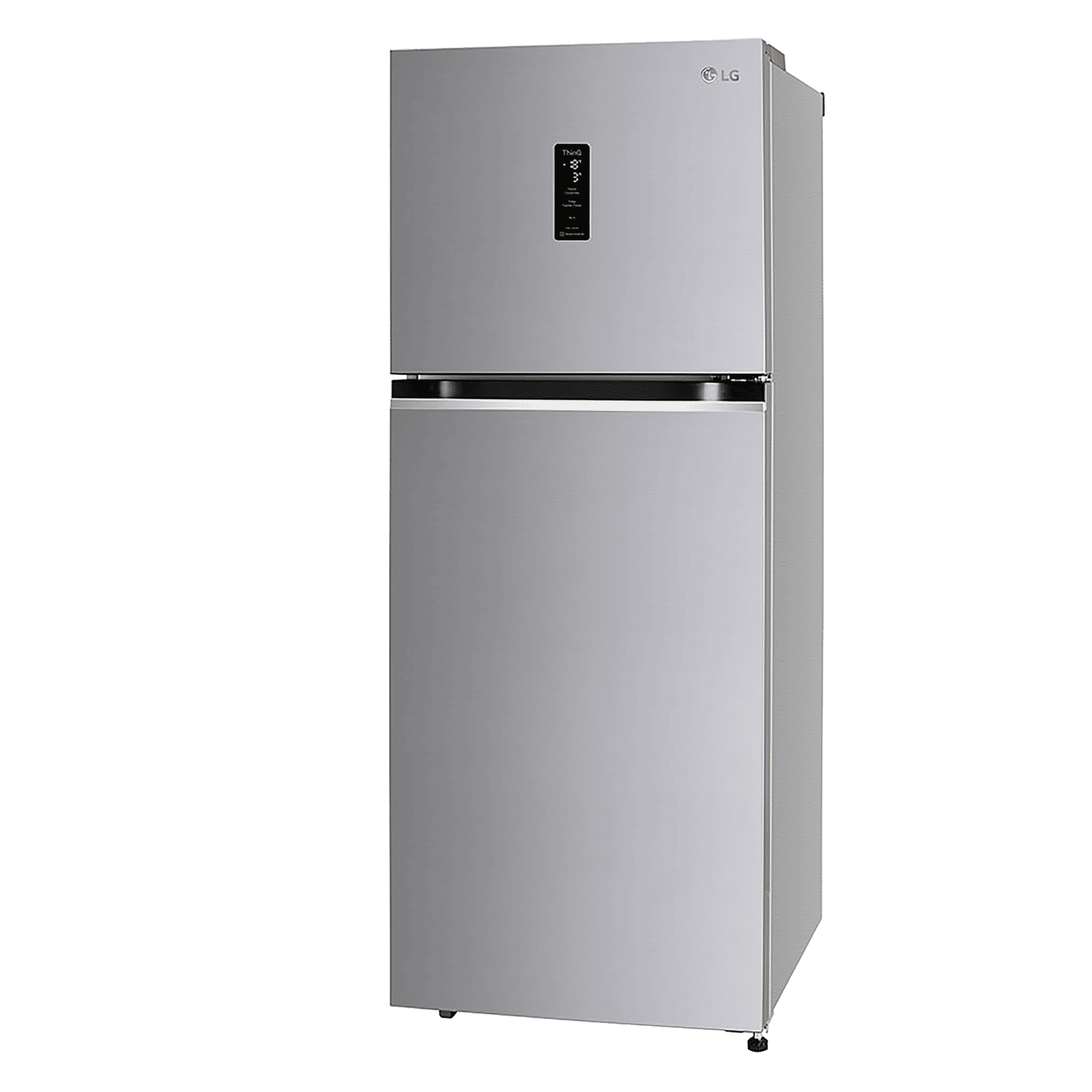 LG 340 Litres 3 Star Frost Free Double Door Smart Wi-Fi Enabled Refrigerator with Door Cooling Plus Technology (GL-T342VPZX, Shiny Steel)_4