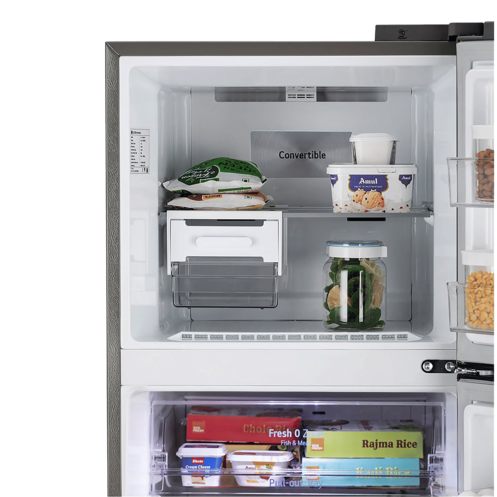 LG 340 Litres 3 Star Frost Free Double Door Smart Wi-Fi Enabled Refrigerator with Door Cooling Plus Technology (GL-T342VPZX, Shiny Steel)_6