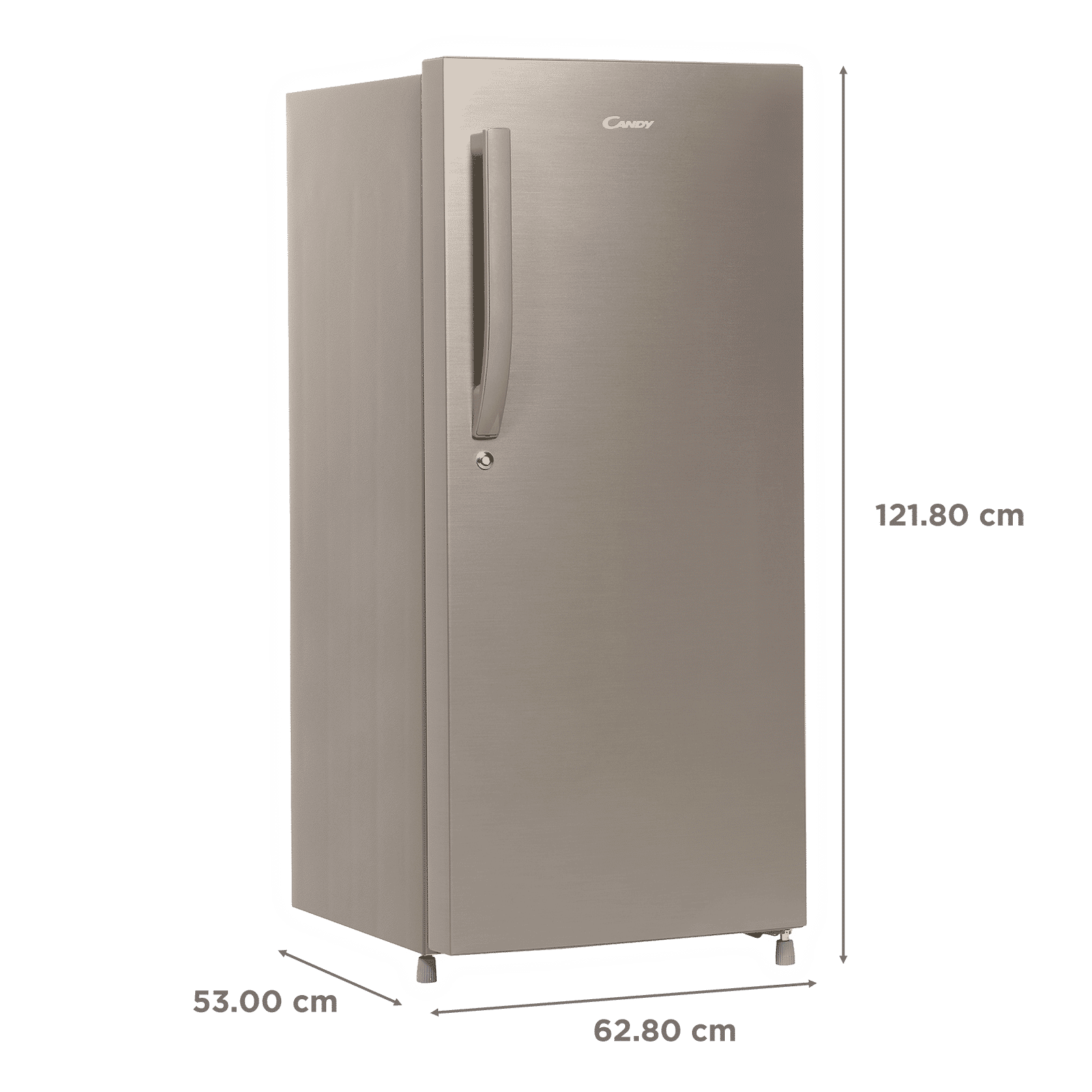 CANDY Silent Forest 195 Litres 3 Star Direct Cool Single Door Refrigerator with Diamond Edge Freezing Technology (CSD1953BS, Brushline Silver)_3