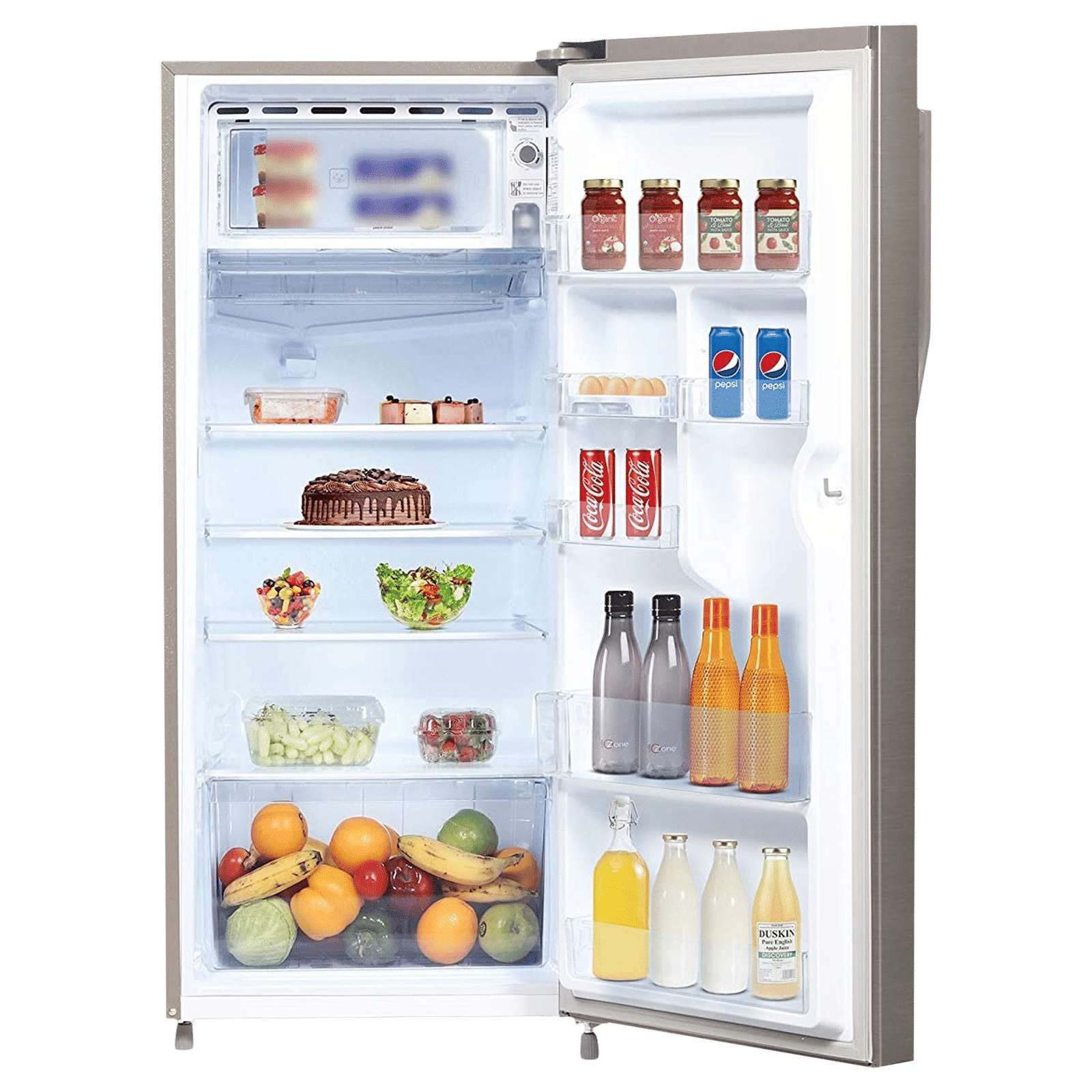 CANDY Silent Forest 195 Litres 3 Star Direct Cool Single Door Refrigerator with Diamond Edge Freezing Technology (CSD1953BS, Brushline Silver)_5