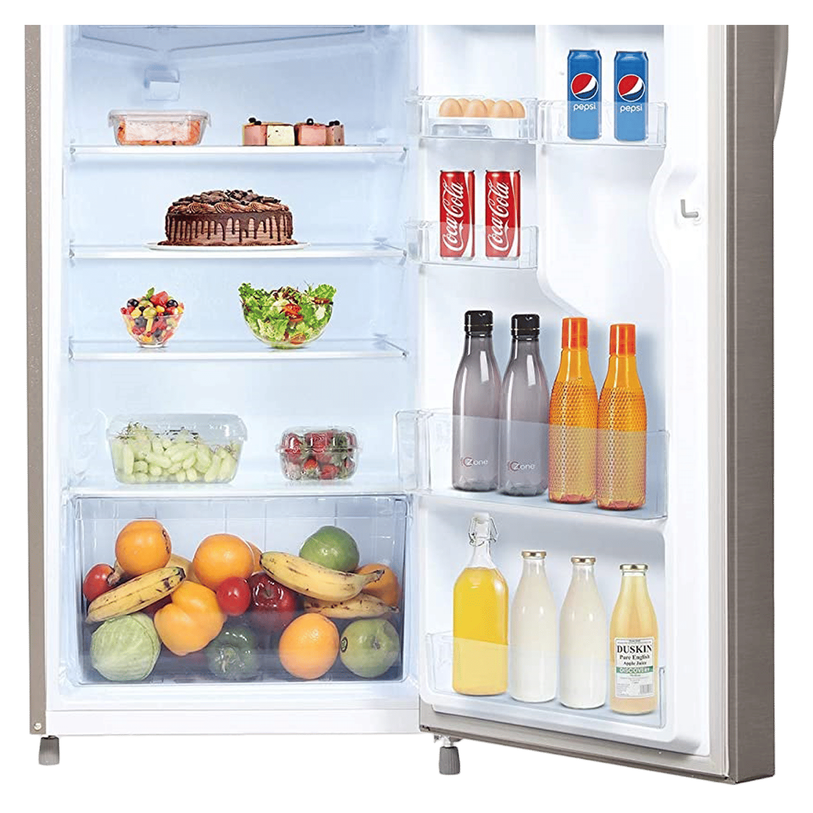 CANDY Silent Forest 195 Litres 3 Star Direct Cool Single Door Refrigerator with Diamond Edge Freezing Technology (CSD1953BS, Brushline Silver)_7