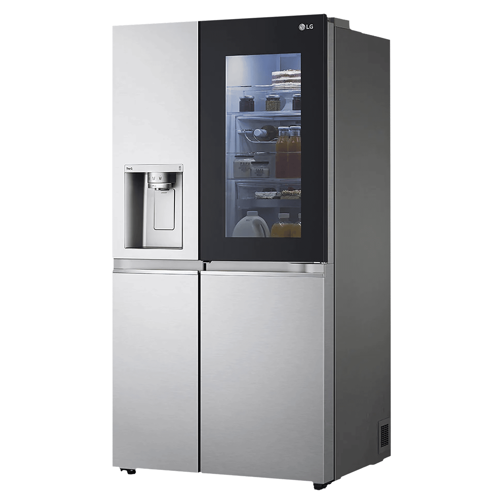 LG 674 Litres Frost Free Side by Side Door Smart Wi-Fi Enabled Refrigerator with InstaView Door-in-Door (GC-X257CSES.ABSQEB, Noble Steel)_4