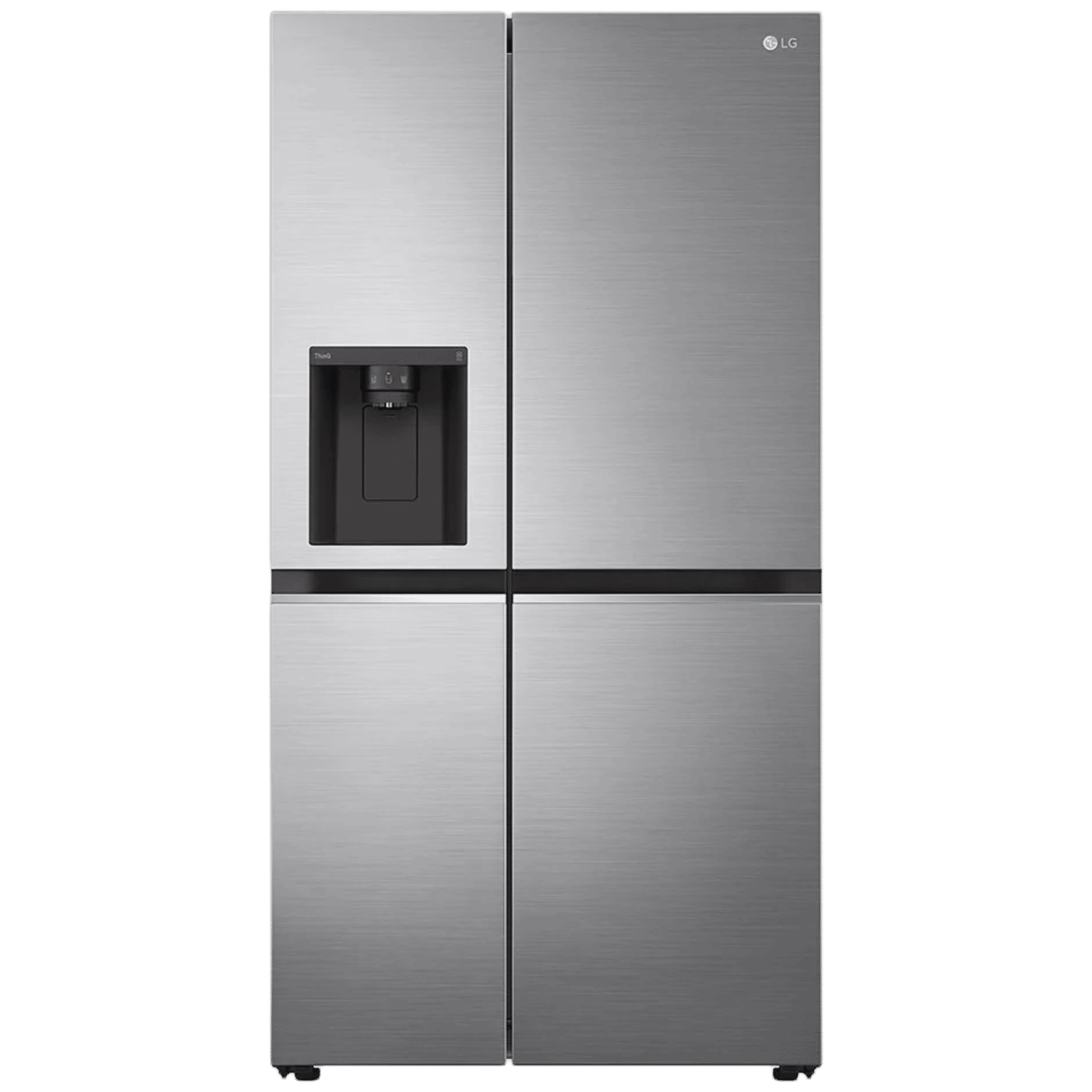LG 635 Litres Frost Free Side by Side Door Smart Wi-Fi Enabled Refrigerator with Water & Ice Dispenser (GC-L257SL4L.APZQEB, Platinum Silver III)_1