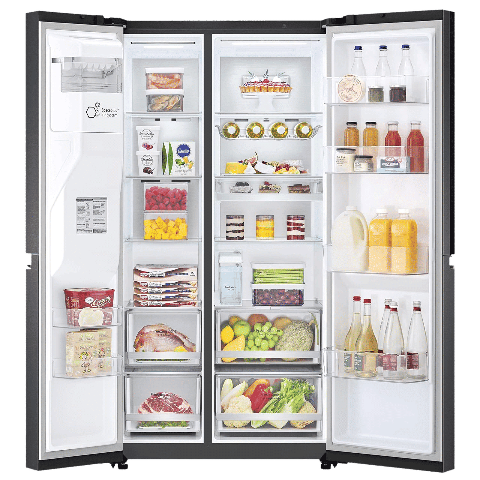 LG 635 Litres Frost Free Side by Side Door Smart Wi-Fi Enabled Refrigerator with Water & Ice Dispenser (GC-L257SL4L.APZQEB, Platinum Silver III)_5