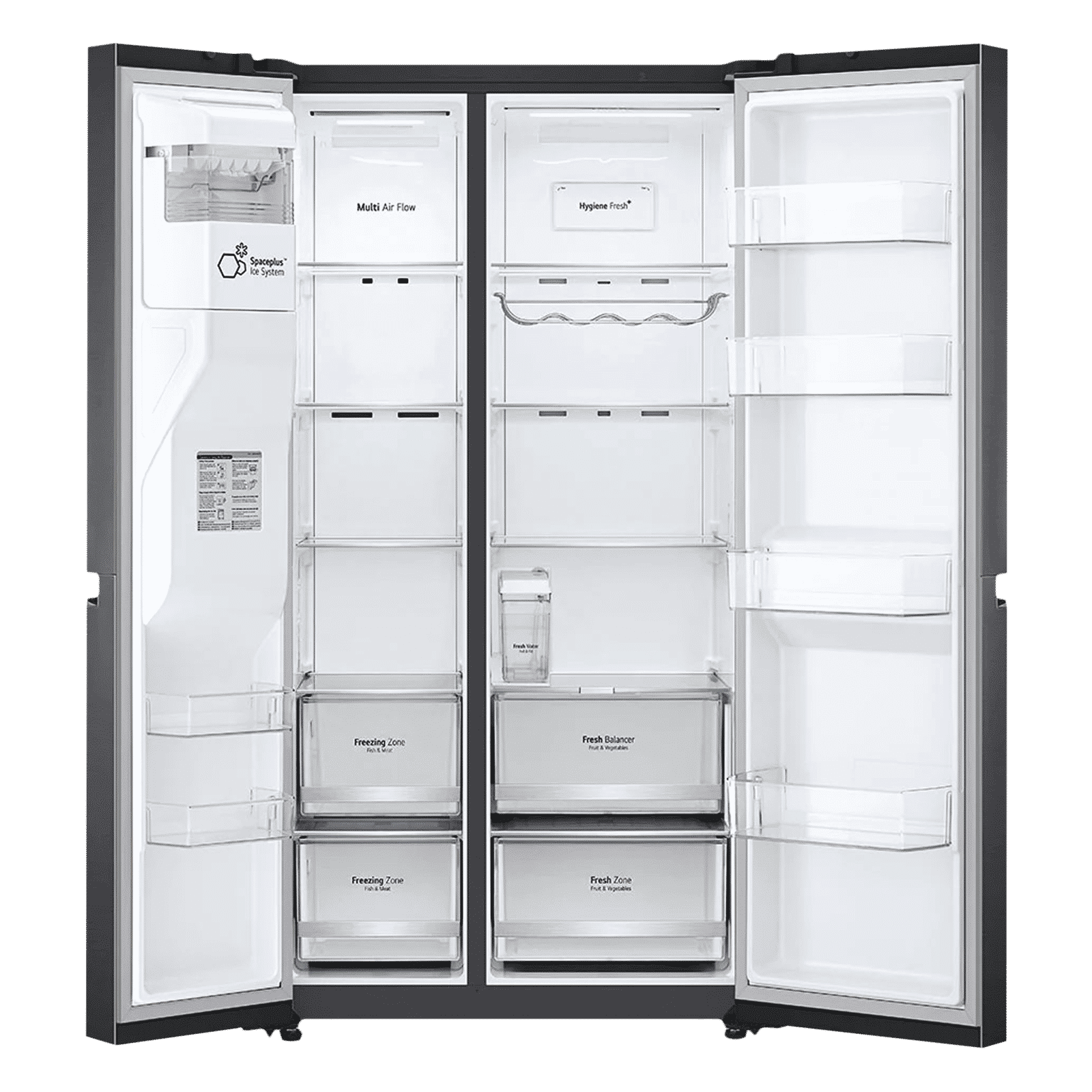 LG 635 Litres Frost Free Side by Side Door Smart Wi-Fi Enabled Refrigerator with Water & Ice Dispenser (GC-L257SL4L.APZQEB, Platinum Silver III)_6