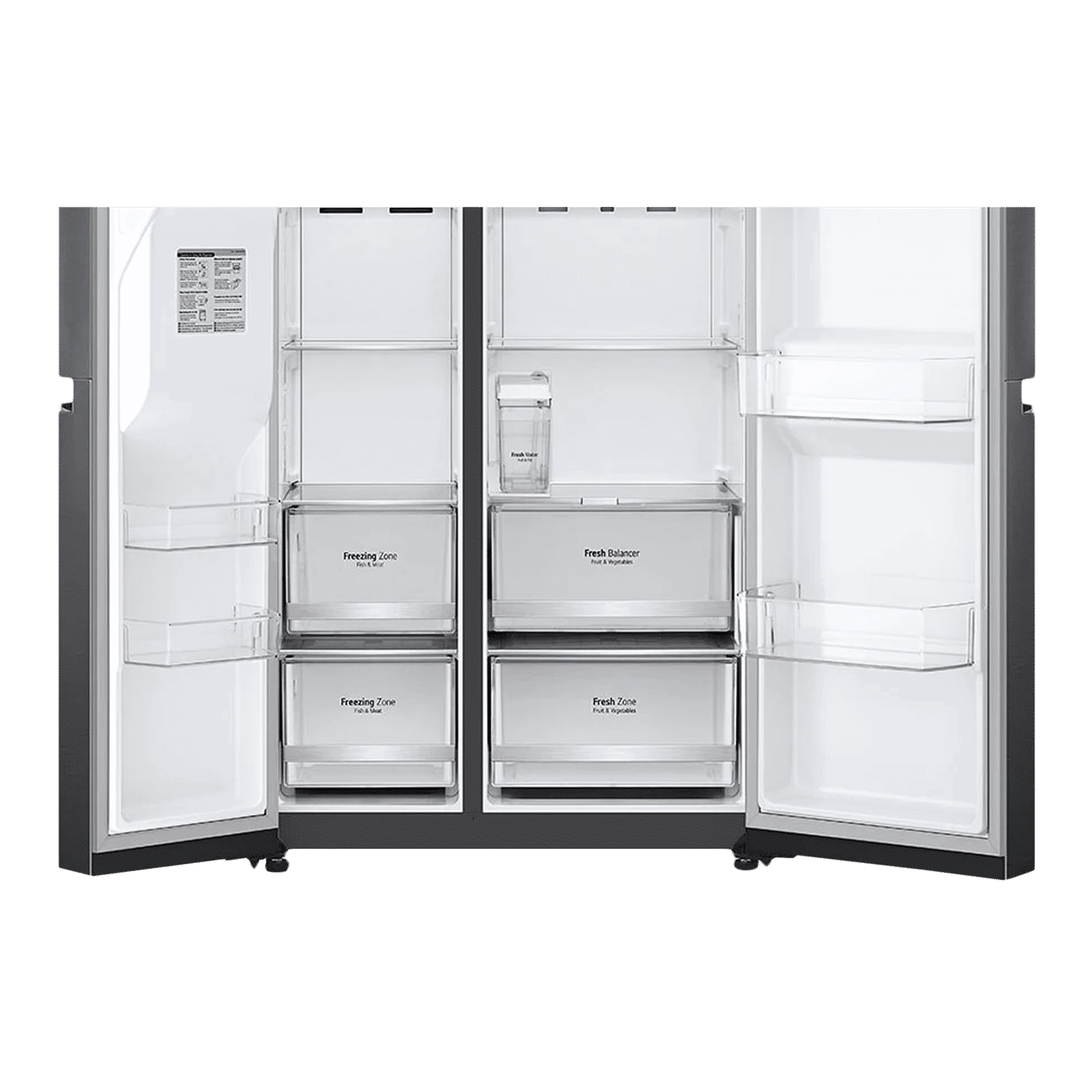 LG 635 Litres Frost Free Side by Side Door Smart Wi-Fi Enabled Refrigerator with Water & Ice Dispenser (GC-L257SL4L.APZQEB, Platinum Silver III)_7