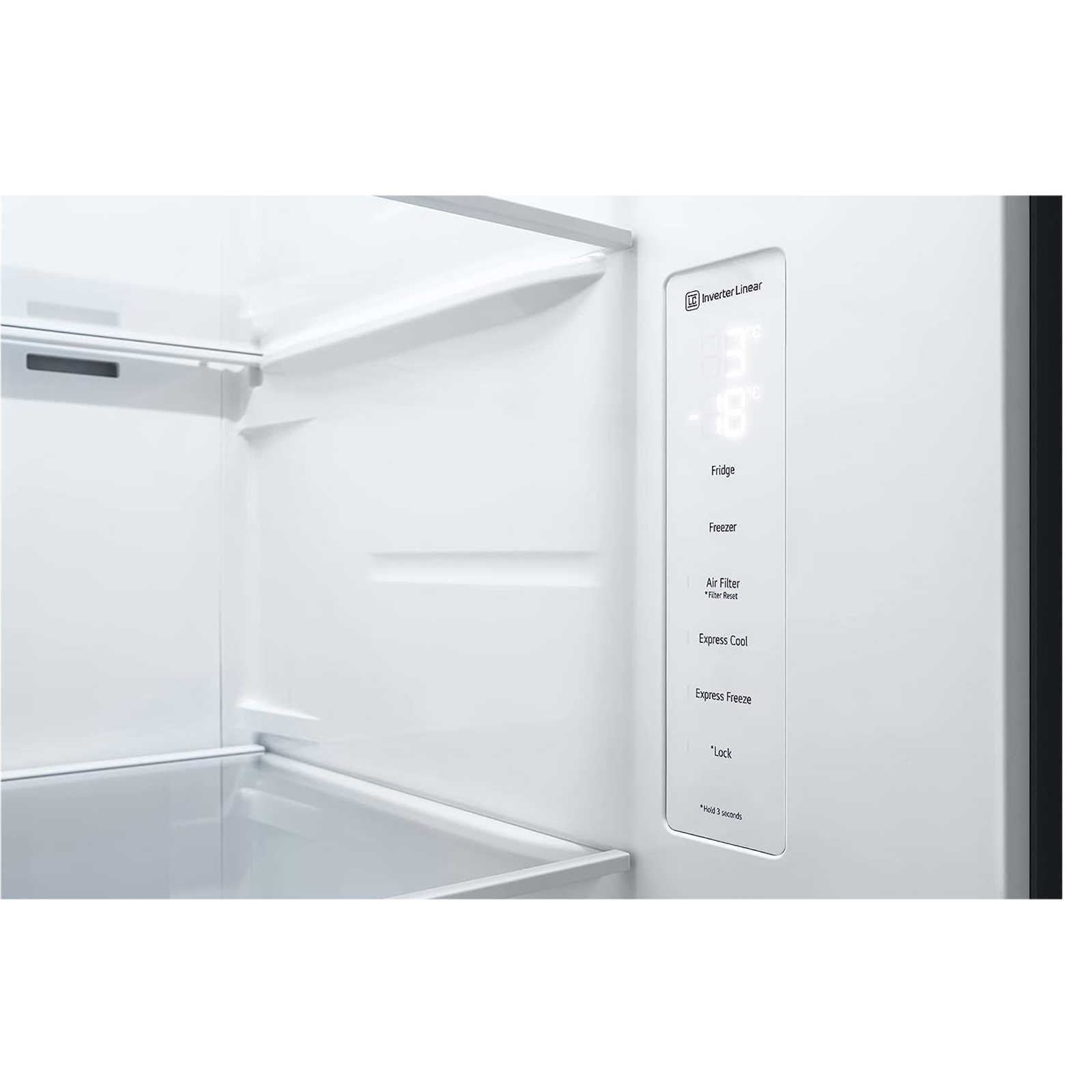 LG 694 Litres Frost Free Side by Side Refrigerator with Door Cooling Plus Technology (GC-B257SQUV.AMCQEB, Matte Black) LG 694 Litres Frost Free Side by Side Refrigerator with Door Cooling Plus Technology (GC-B257SQUV.AMCQEB, Matte Black)_7