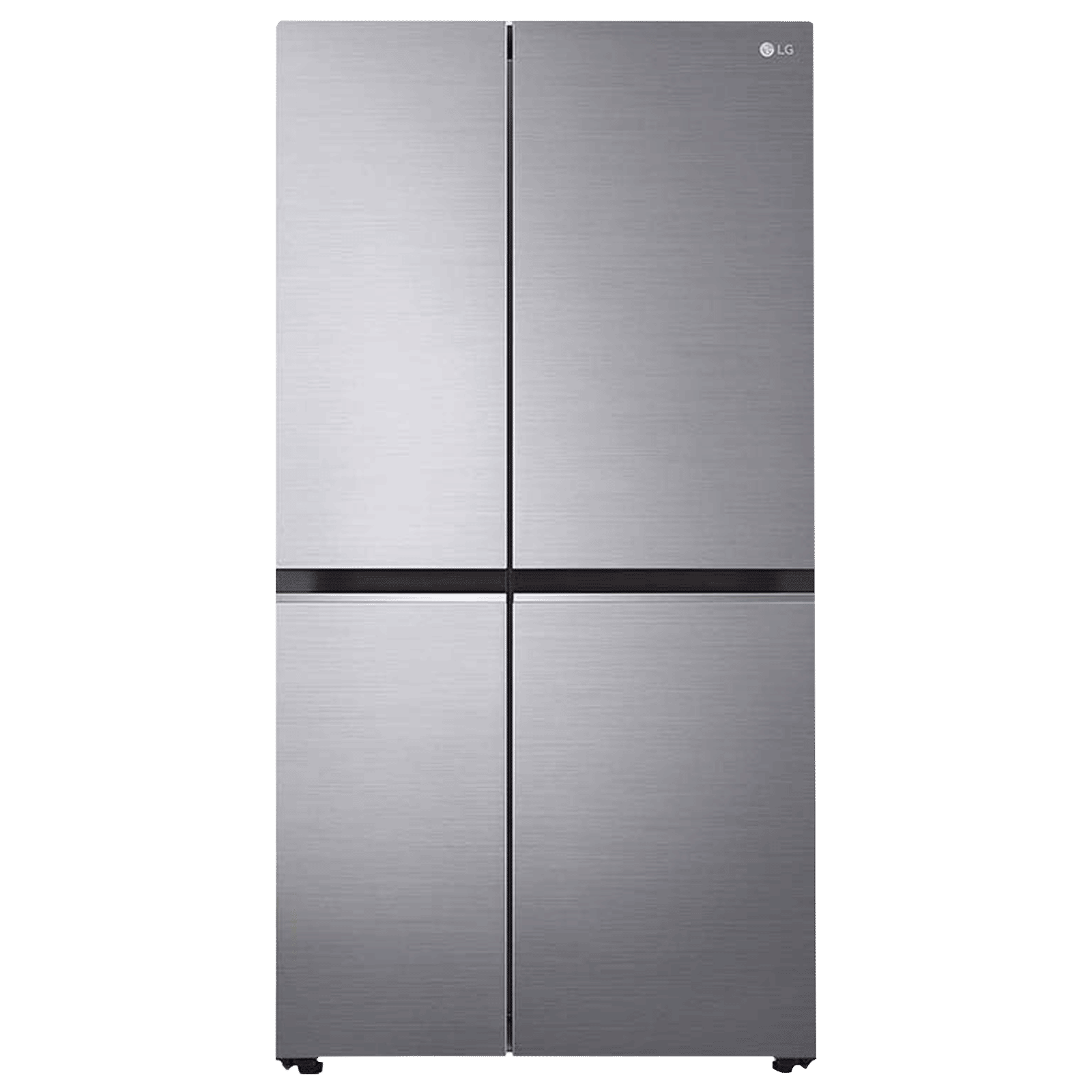 LG 694 Litres Frost Free Side by Side Refrigerator with Door Cooling Plus Technology (GC-B257SLUV.APZQEB, Platinum Silver III)_1