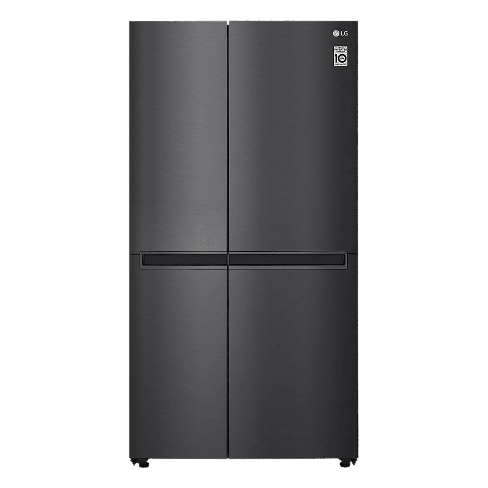 LG 655 Litres Frost Free Side by Side Refrigerator with Door Cooling Plus Technology (GC-B257KQBV.AMCQEB, Matte Black)_1