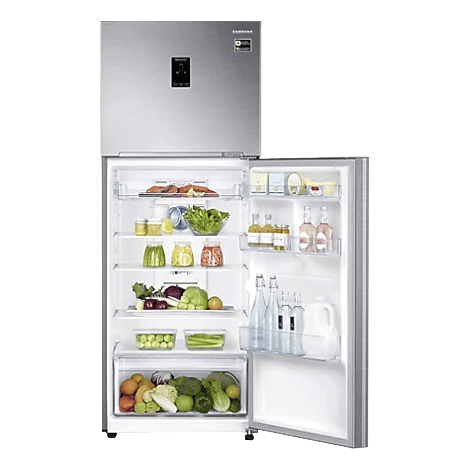 SAMSUNG 415 Litres 2 Star Frost Free Double Door Convertible Refrigerator with All-Around Cooling Technology (RT42B5538S8/TL, Elegant Inox)_8