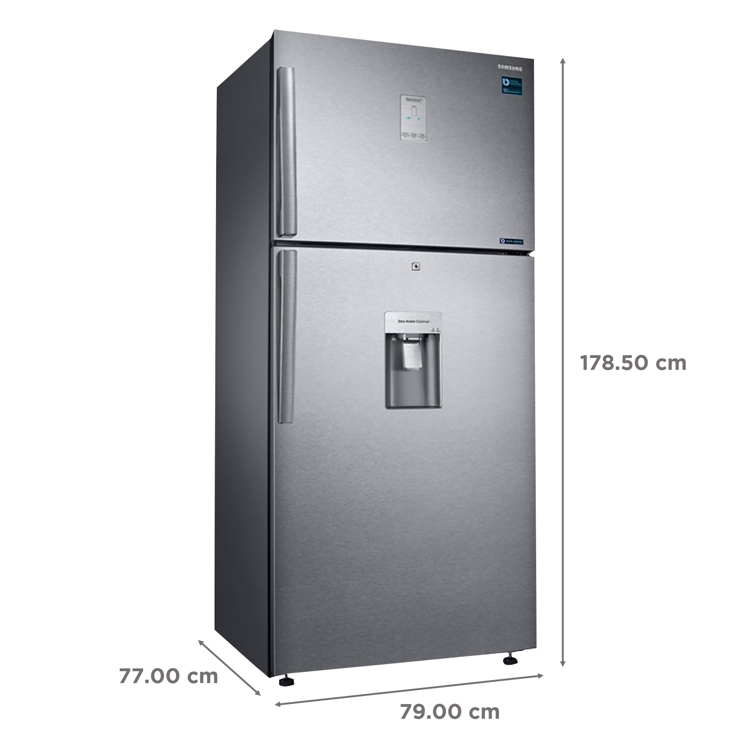 SAMSUNG 523 Litres 2 Star Frost Free Double Door Convertible Refrigerator with Water Dispenser (RT54B6558SL/TL, Real Stainless) SAMSUNG 523 Litres 2 Star Frost Free Double Door Convertible Refrigerator with Water Dispenser (RT54B6558SL/TL, Real Stainless)_3