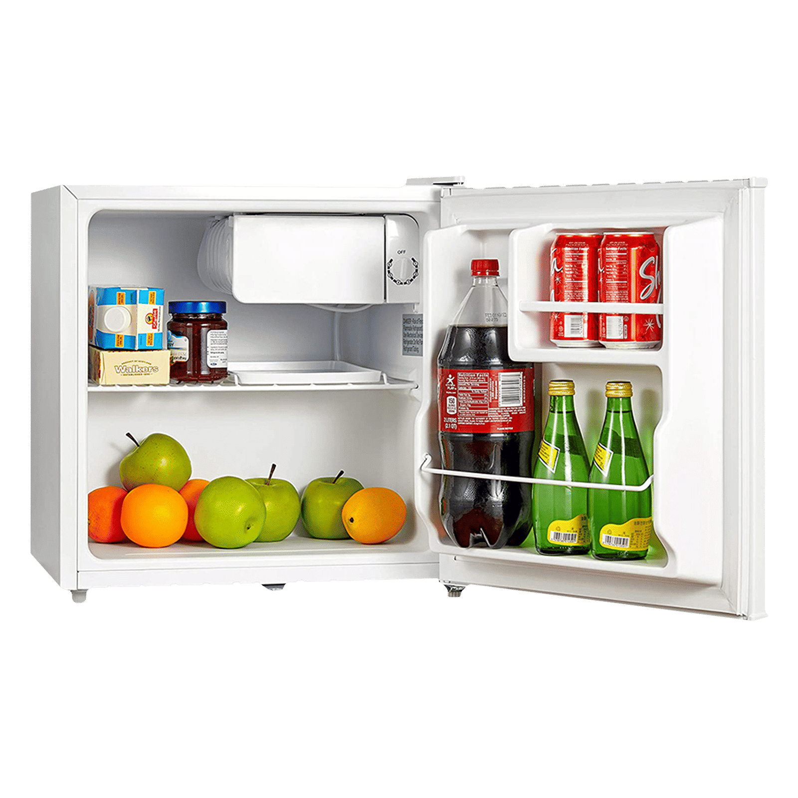 Midea Mini Bar 45 Litres 2 Star Direct Cool Single Door Mini Refrigerator with Temperature Adjustment (MDRD86FGE31, Silver)_4