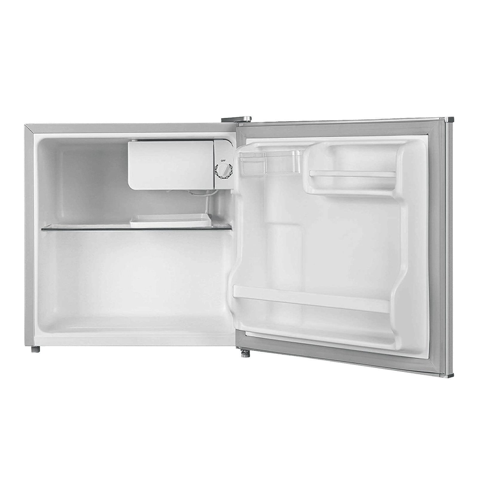 Midea Mini Bar 45 Litres 2 Star Direct Cool Single Door Mini Refrigerator with Temperature Adjustment (MDRD86FGE31, Silver)_5