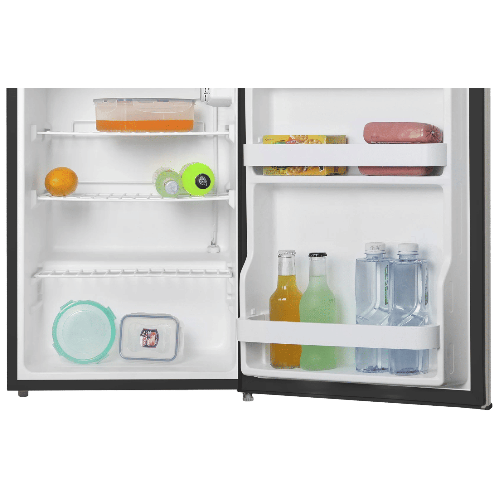 Midea Mini Bar 93 Litres 1 Star Direct Cool Single Door Mini Refrigerator with Reversible Door (MDRD142FGF03, Silver)_11