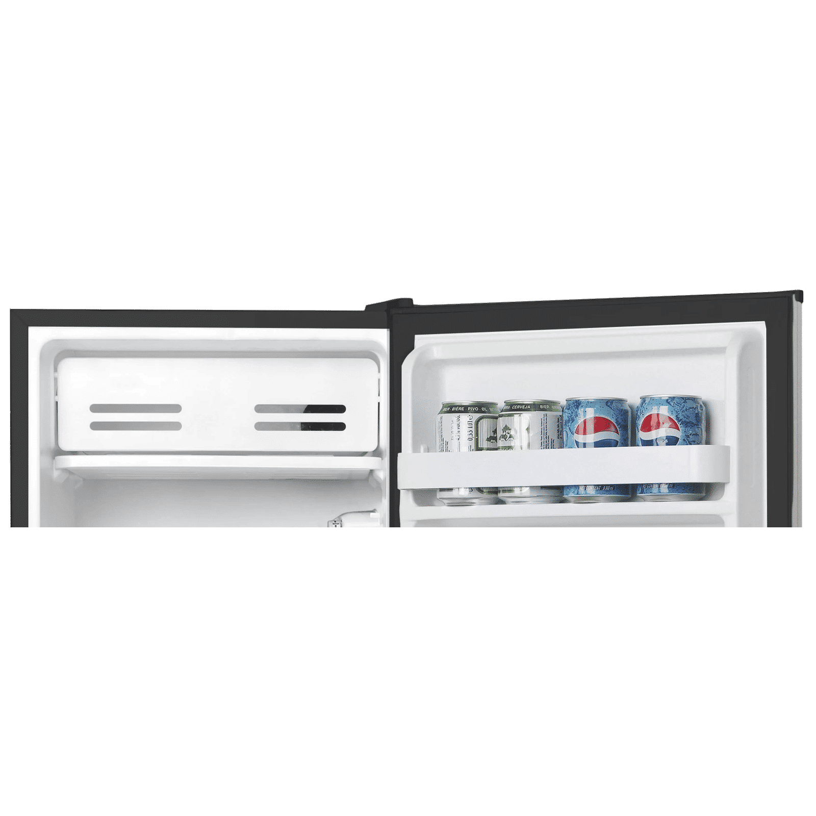Midea Mini Bar 93 Litres 1 Star Direct Cool Single Door Mini Refrigerator with Reversible Door (MDRD142FGF03, Silver)_7